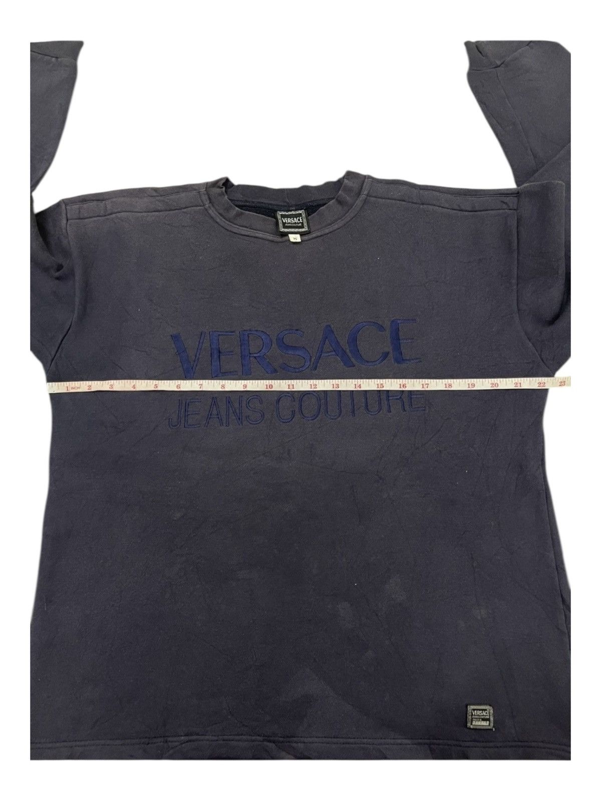 Versace Vintage Versace Jeans Couture Embroidered Logo Sweatshirt Size US M / EU 48-50 / 2 - 9 Thumbnail