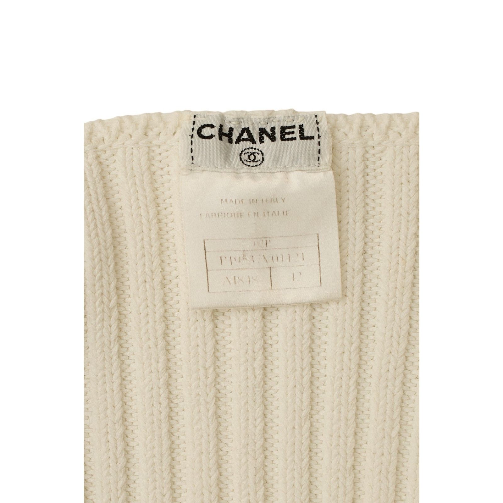 Chanel S/S 1999 Wool White Knit Top Size M / US 6-8 / IT 42-44 - 4 Thumbnail