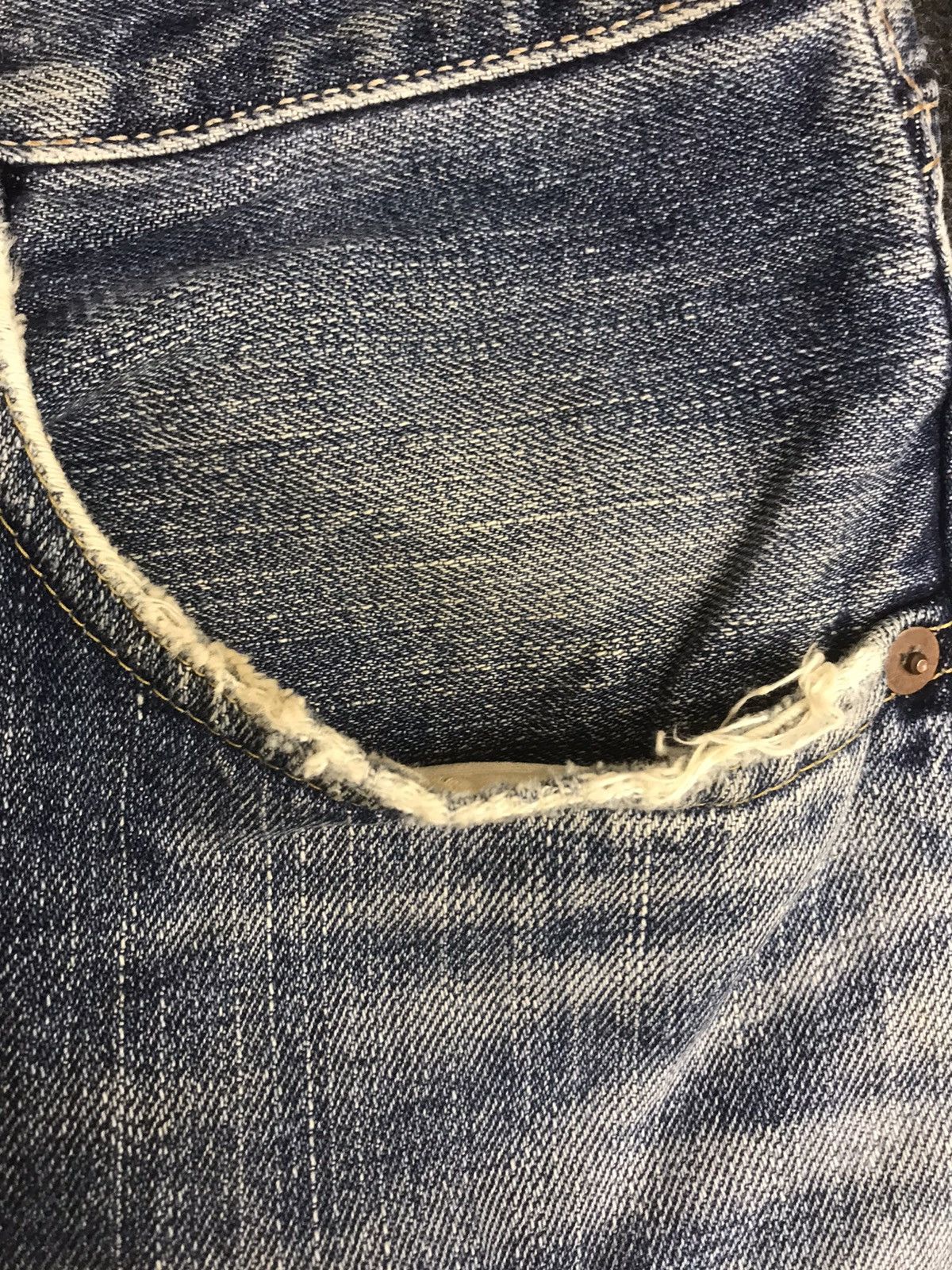 Edwin EDWIN 505 Selvedge Thrashed Distressed Jeans Size US 31 - 9 Thumbnail