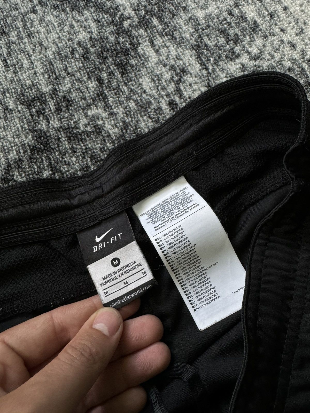 Nike × Vintage Vintage Vike Football Shorts Dri-fit Swoosh Black Y2K 90s Size US 32 / EU 48 - 4 Thumbnail