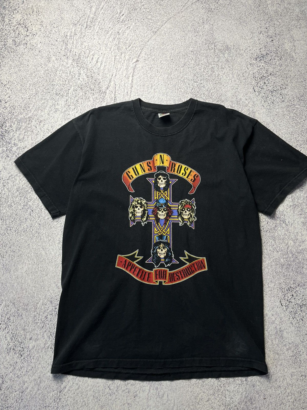 Band Tees GNR Appetite For Distruction Promo Cross T shirt Y2K tee L Size US L / EU 52-54 / 3 - 7 Thumbnail