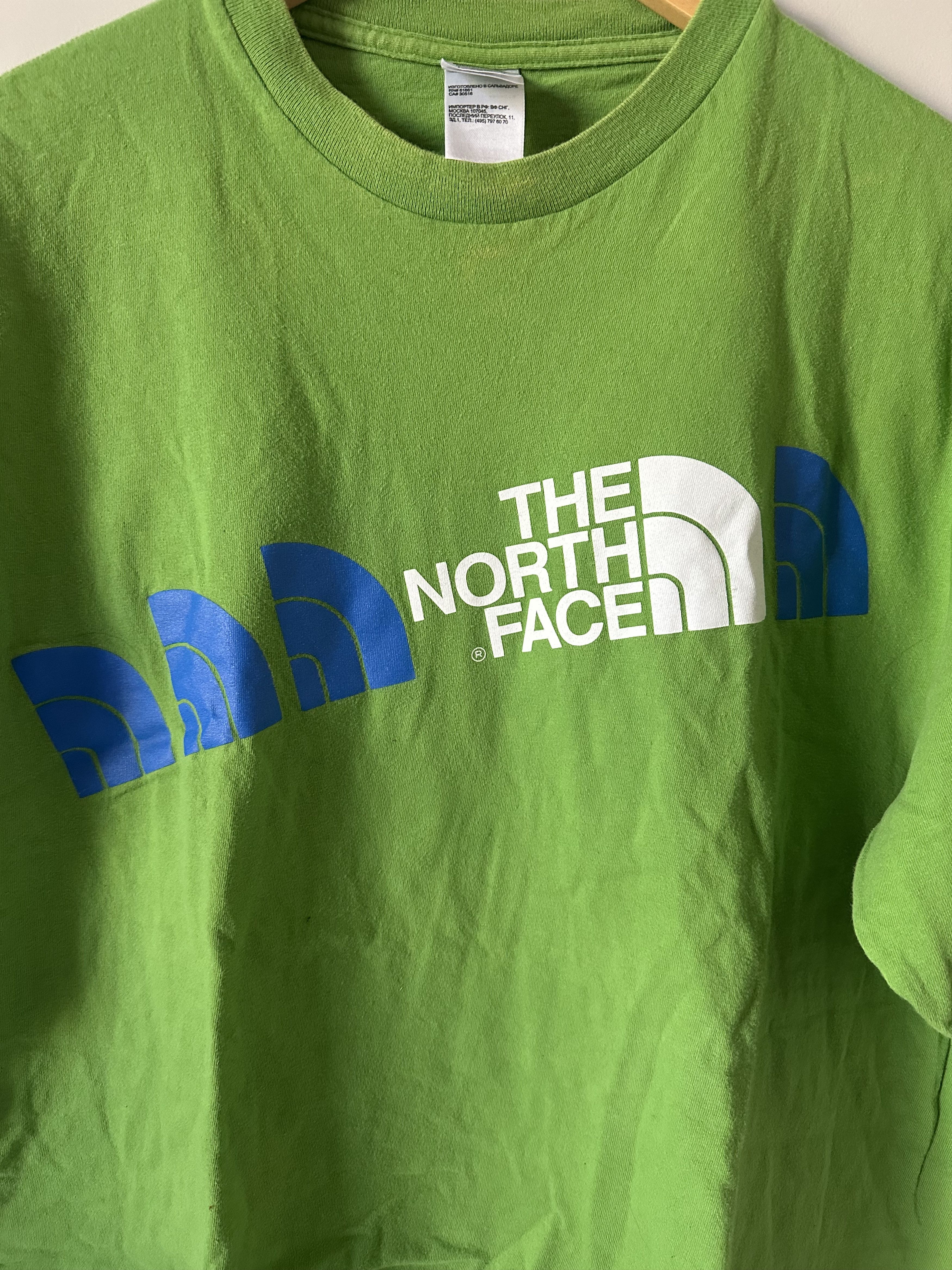 The North Face The North Face Lime Green Short Sleeved Tee Shirt Size US XL / EU 56 / 4 - 3 Thumbnail