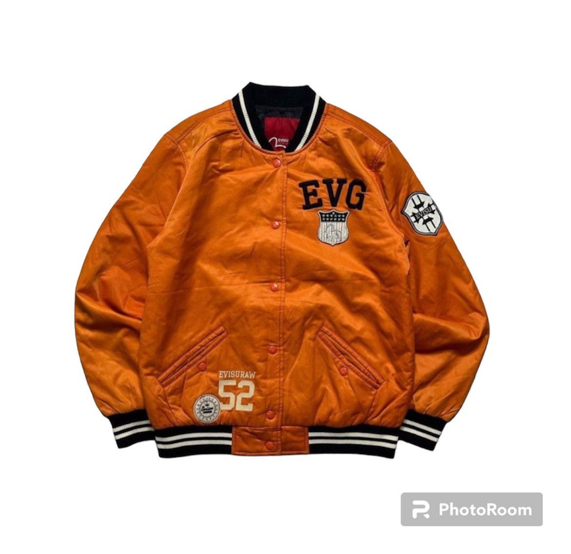Vintage Evisu Raw Varsity Jacket | Grailed