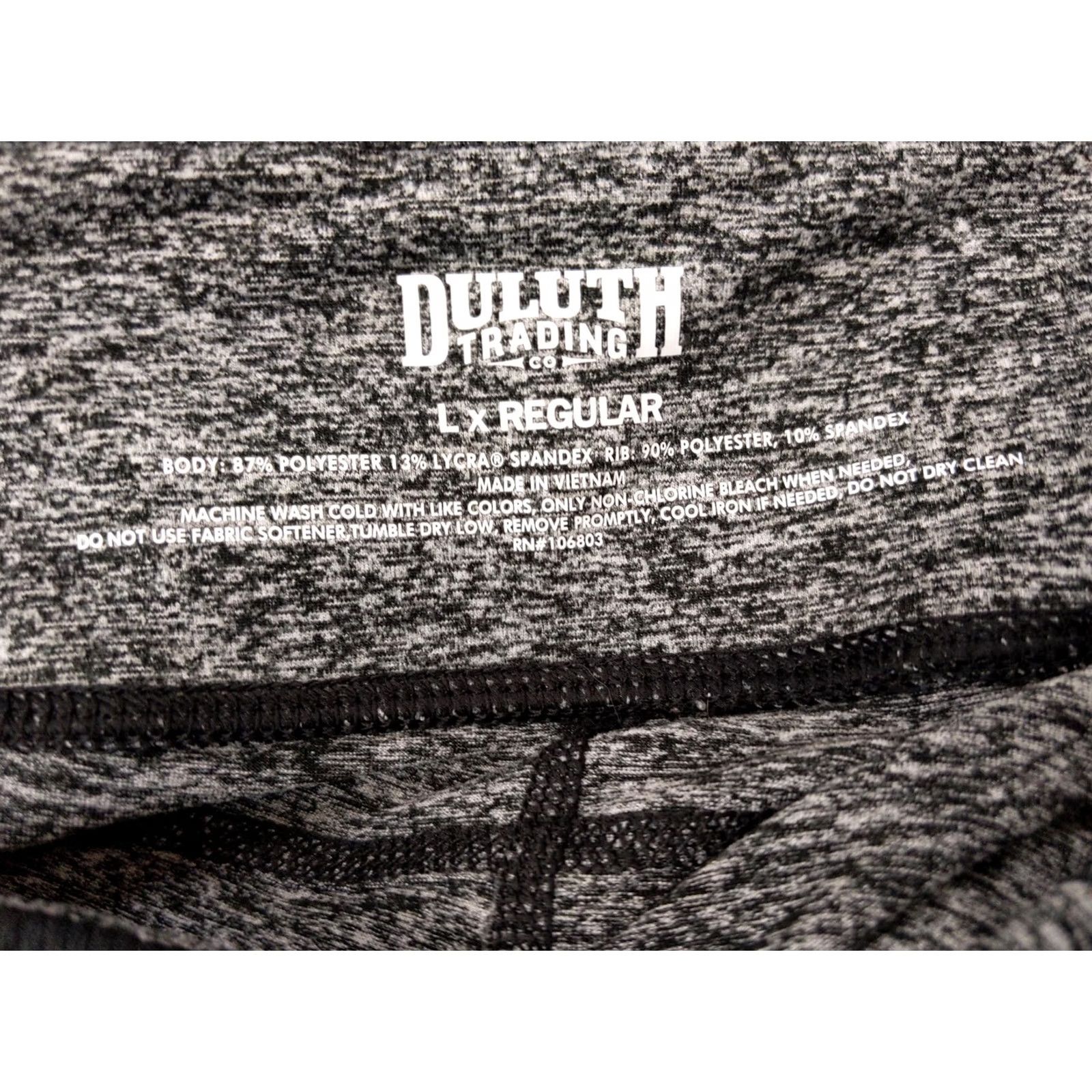 Duluth Trading Company Duluth Trading Co Leggings Womens L Gray Stretch Pockets Zip Stirrup Ankle Yoga Gym Running Knit Flecked Slim Fit Regular Size 36" / US 14 / IT 50 - 7 Thumbnail