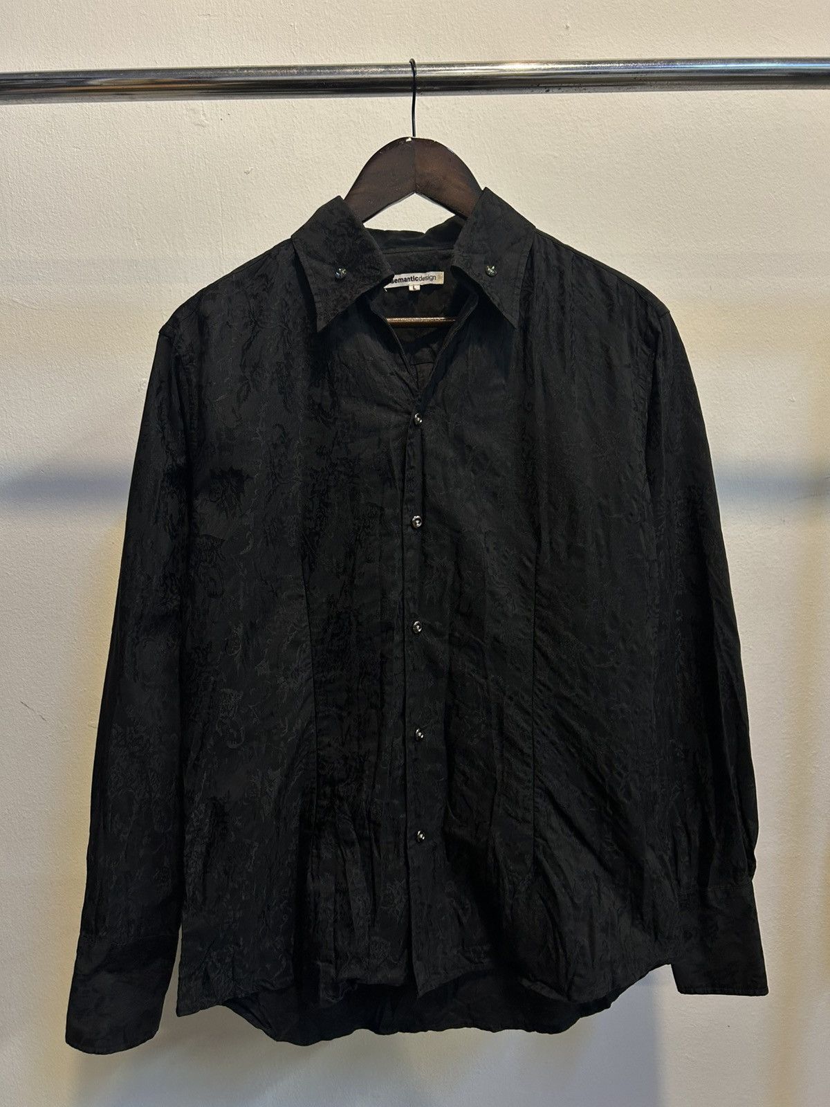 If Six Was Nine Gothic Punk Button Up Diamond Semanticdesign Size US L / EU 52-54 / 3 - 1 Thumbnail