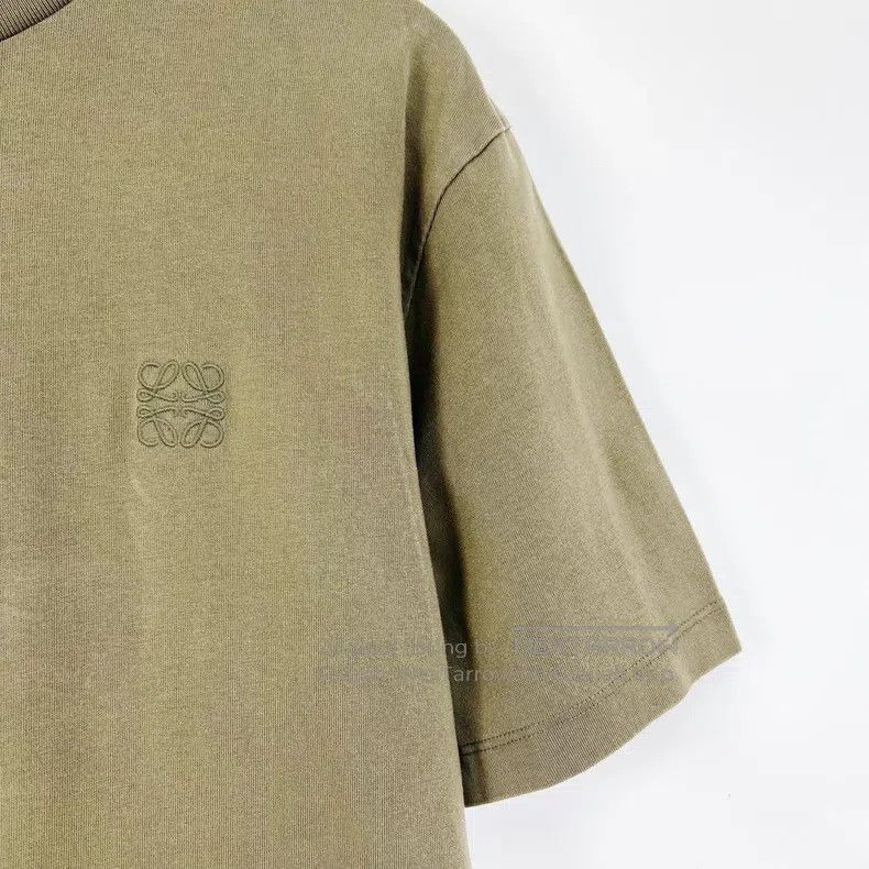 Loewe Loewe Military Green Embroidered Logo Short Sleeve Size M / US 6-8 / IT 42-44 - 5 Thumbnail