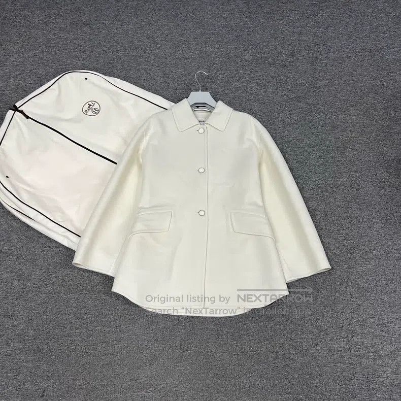 Hermes Hermes Three-Button Collar Cashmere Coat Size S / US 4 / IT 40 - 1 Thumbnail