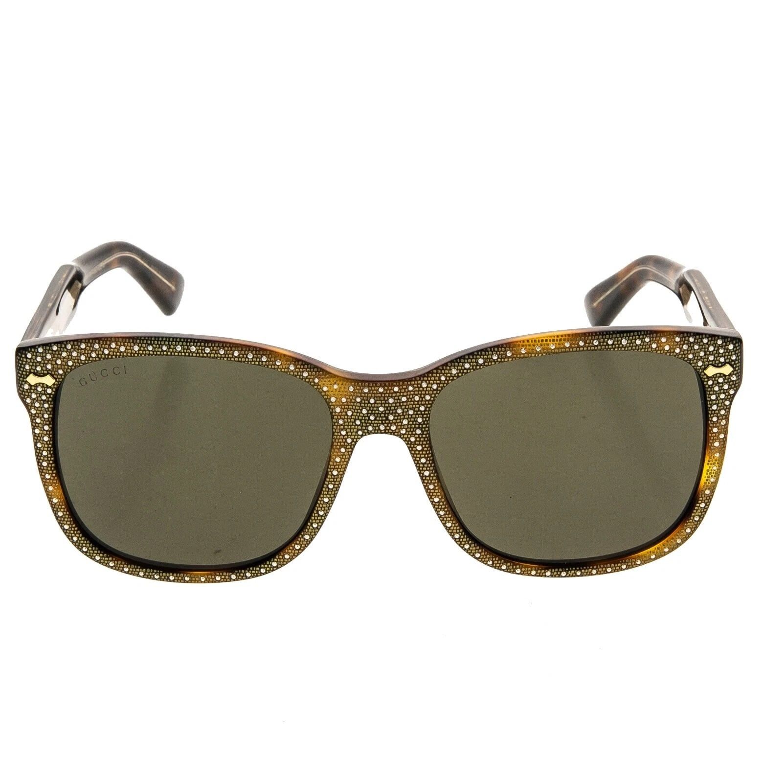 Gucci GUCCI GG0047S RHINESTONE Crystal 0047 003 Classic Sunglasses Size ONE SIZE - 10 Thumbnail