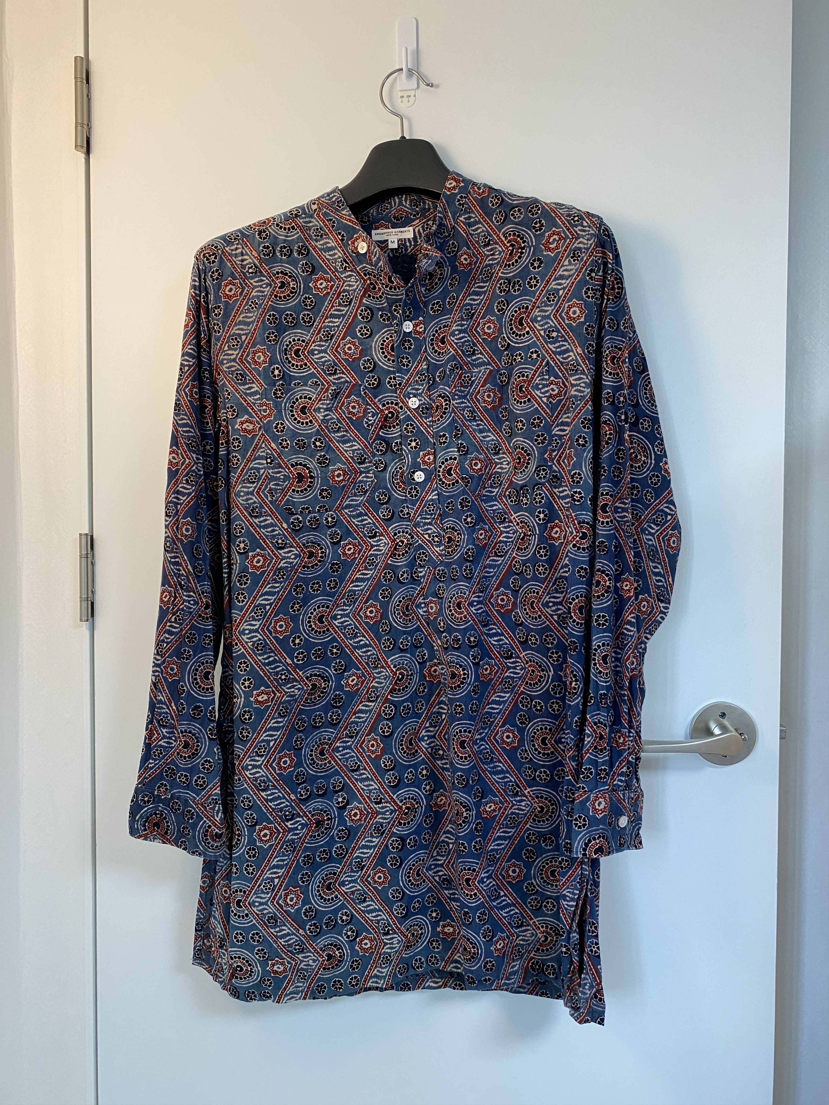 Engineered Garments banded collar long shirt Size US M / EU 48-50 / 2 - 2 Thumbnail