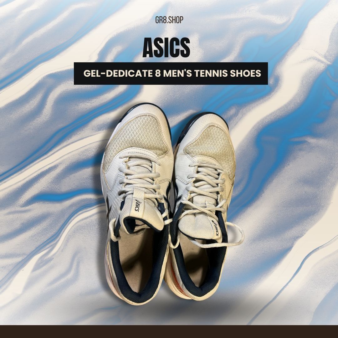 Asics Asics Gel-Dedicate 8 Mens Tennis Shoes Size 9.5 White/Red Size US 9.5 / EU 42-43 - 1 Thumbnail