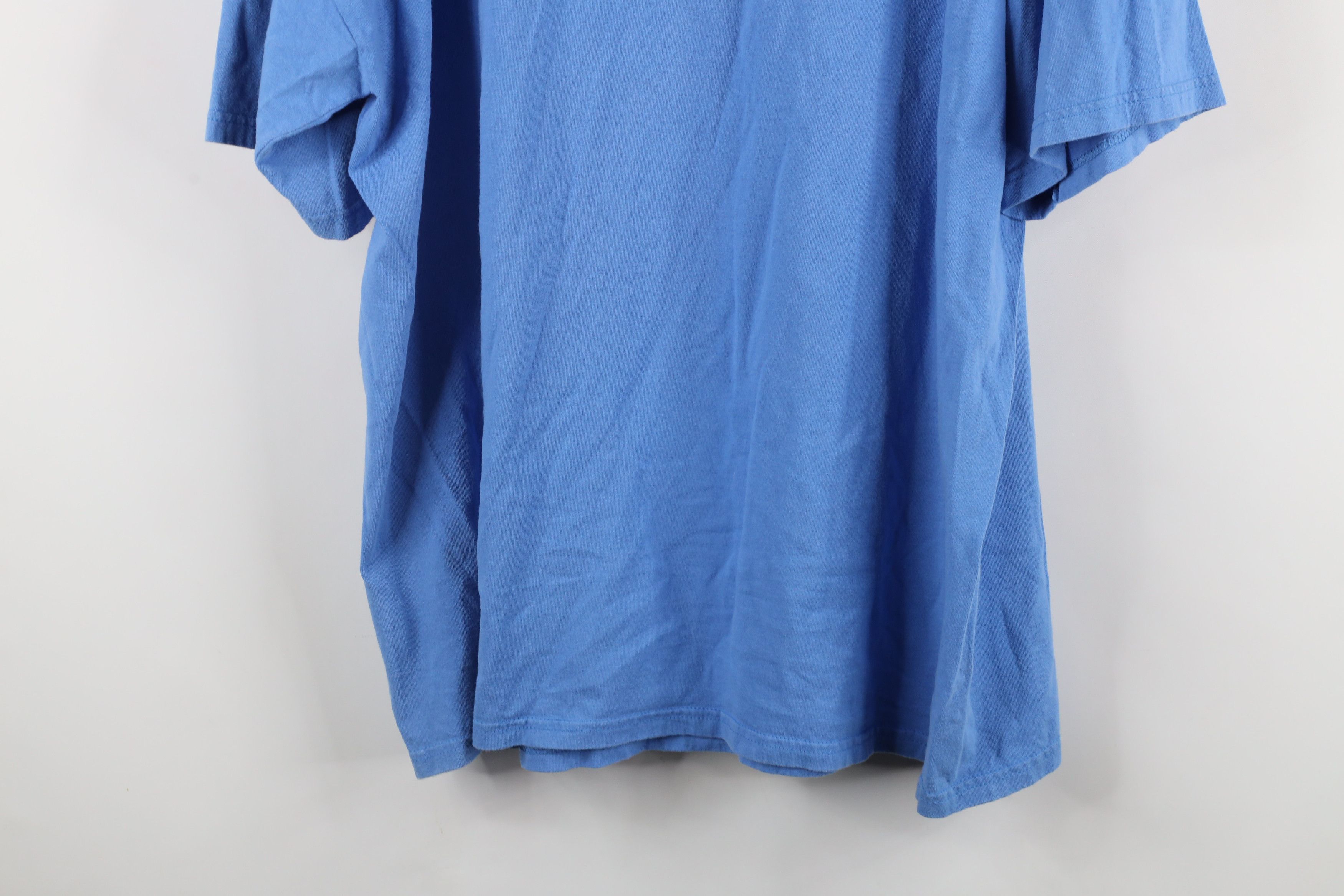 Russell Athletic × Vintage Vintage 90s Russell Athletic Cotton T-Shirt Carolina Blue Size US XL / EU 56 / 4 - 8 Thumbnail