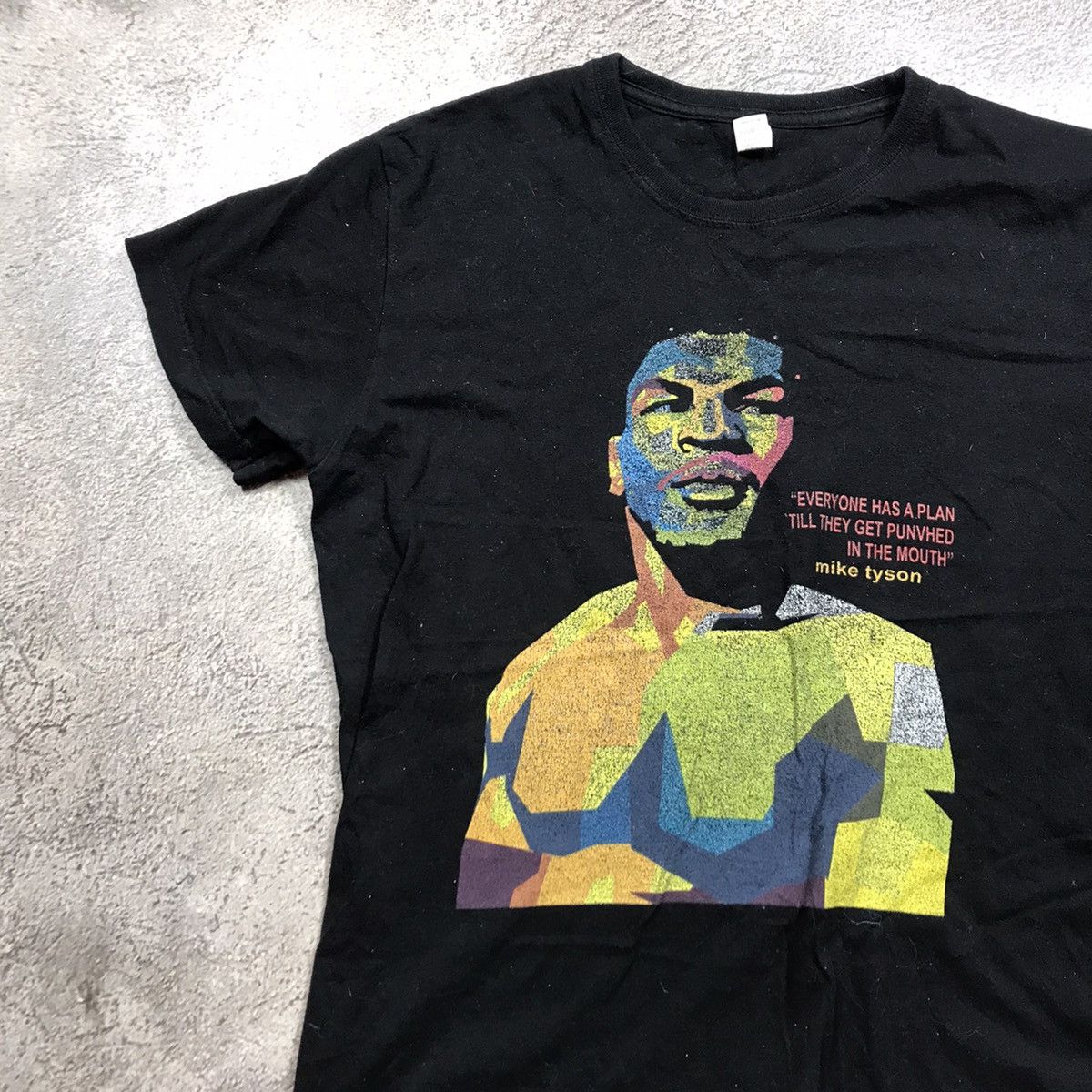Vintage Vintage 90s Mike Tyson Graphic Tee Streetwear Swag Faded M Size US M / EU 48-50 / 2 - 2 Thumbnail