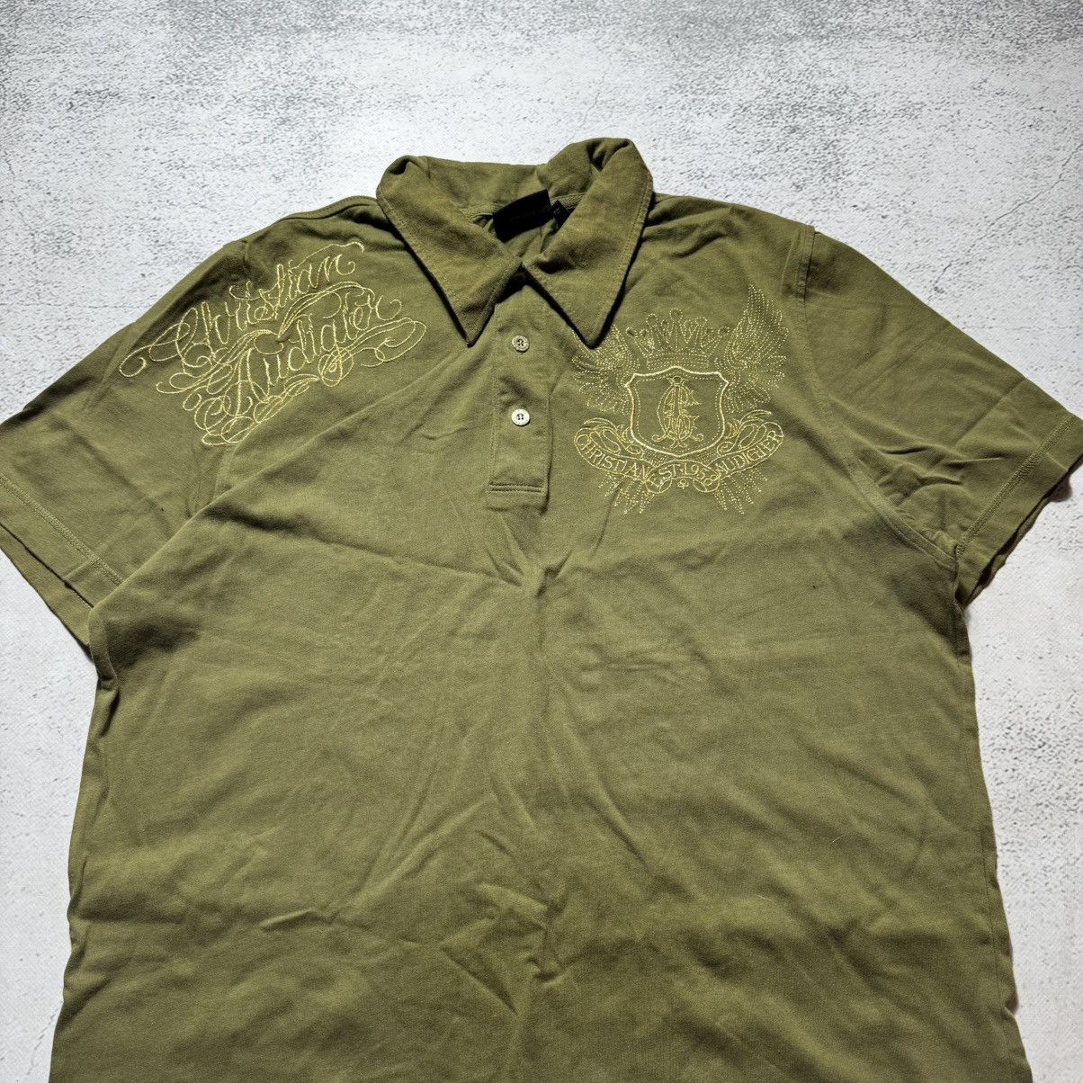 Christian Audigier × Ed Hardy vintage y2k christian audigier skeleton polo affliction Size US XL / EU 56 / 4 - 2 Thumbnail