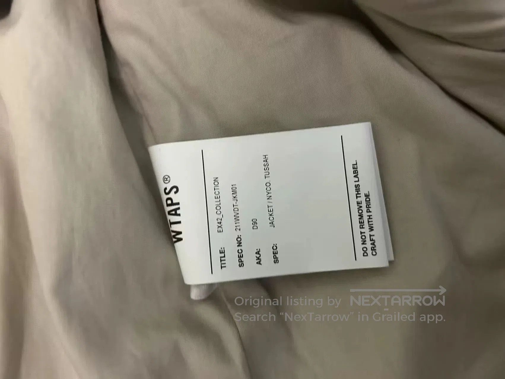 Wtaps WTAPS D90 NYCO TUSSAH Jacket 21SS. Size US L / EU 52-54 / 3 - 8 Thumbnail