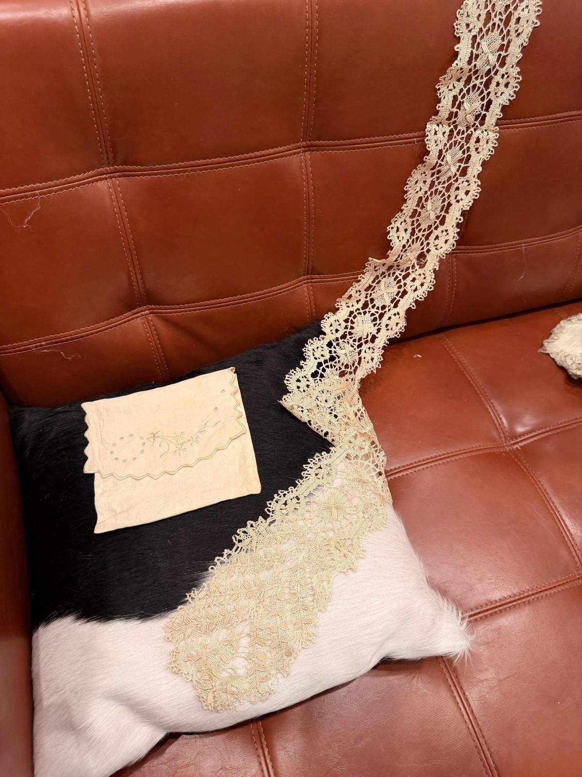 Other Antique Bedfordshire Cluny Lace Lappet Scarf w Original Case Size ONE SIZE - 2 Thumbnail