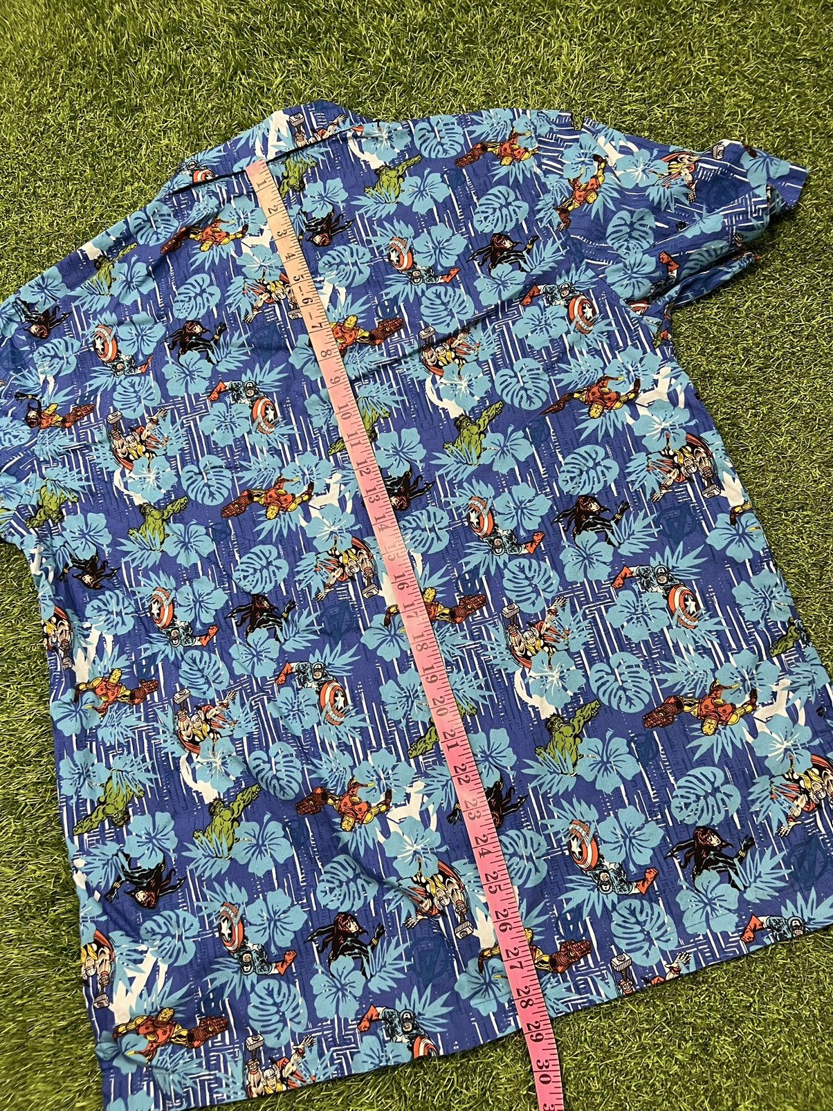 Marvel Comics × Vintage VINTAGE MARVEL AVENGERS HAWAIIAN BUTTON UP Size US L / EU 52-54 / 3 - 10 Thumbnail