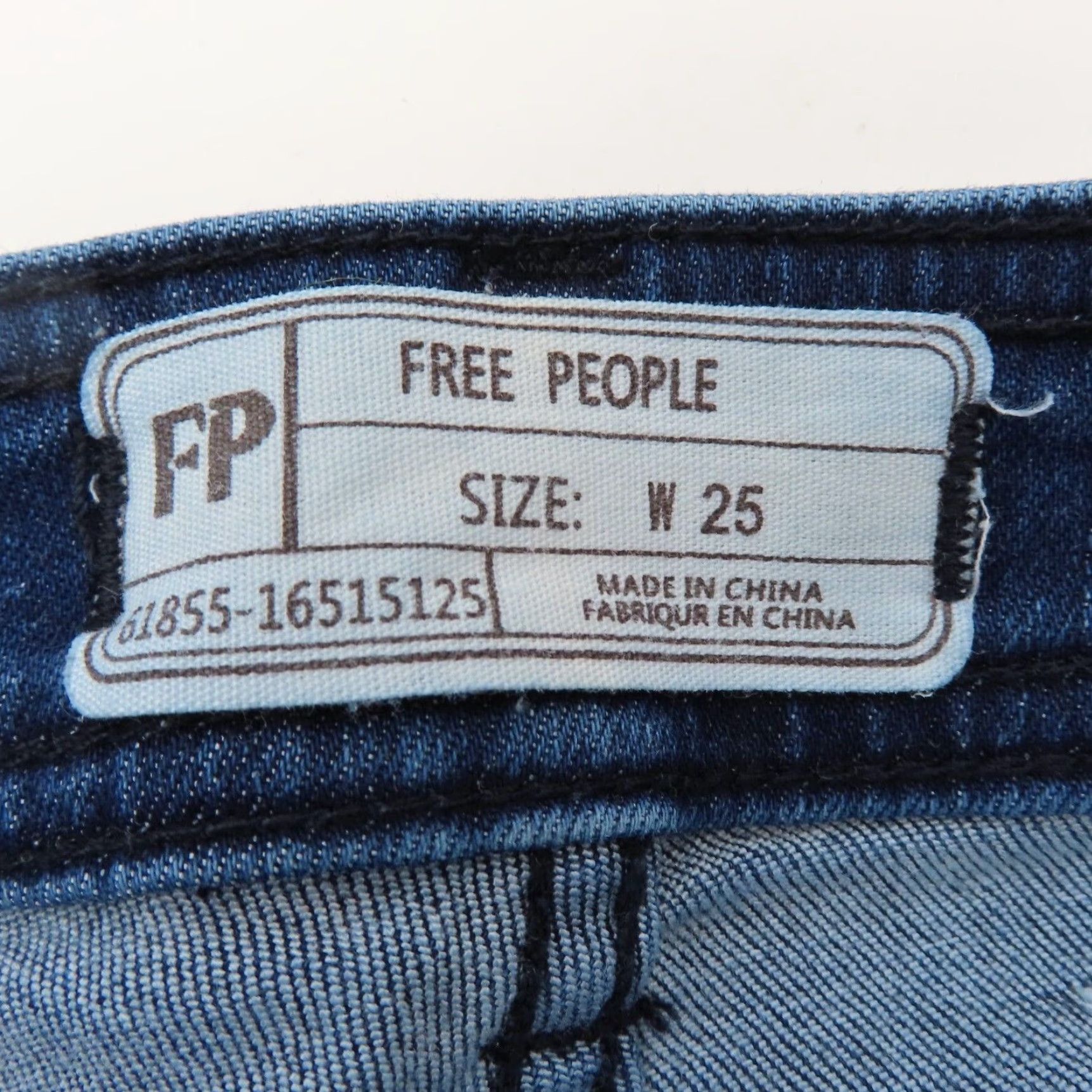 Free People Free People Womens 25 So Chic Denim Bermuda Shorts 5-Pocket Blue Pockets Denim Regular Adult Blue Jeans, 25, So Chic, Womens Size 42" / US 20 - 5 Thumbnail