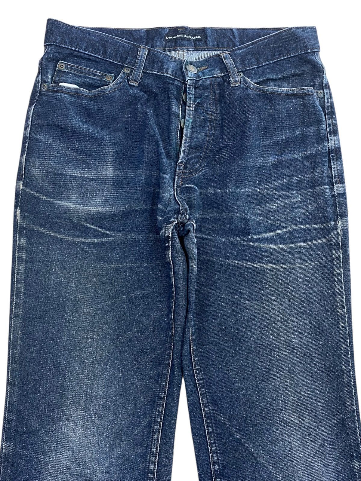 Lounge Lizard Lounge Lizard Dark Wash Style Whiskers Jeans Size US 29 - 2 Thumbnail