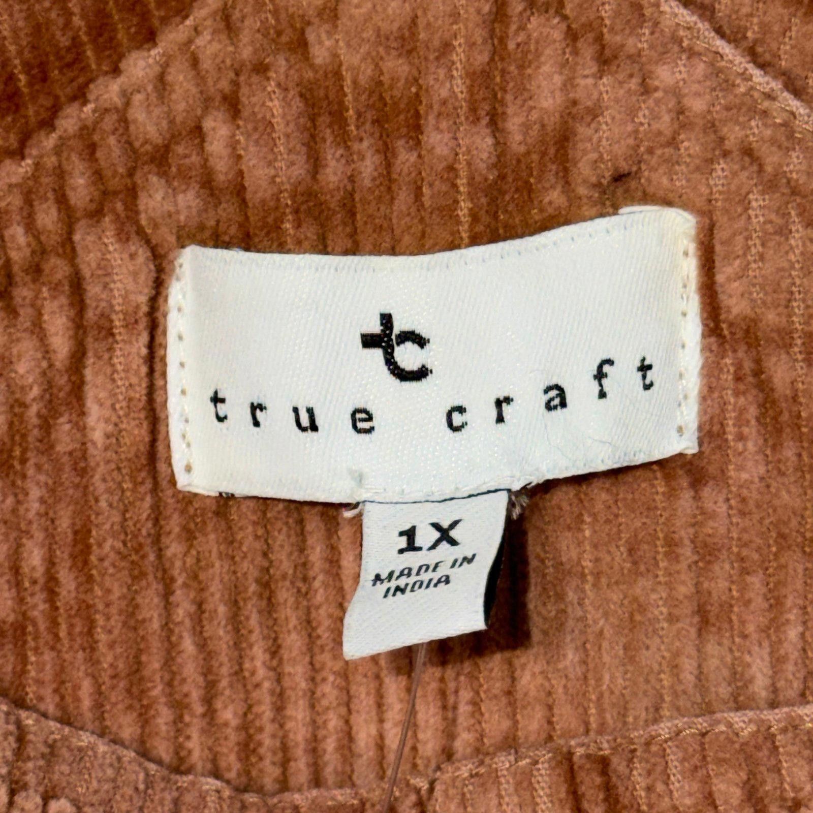 Other True Craft Women's Corduroy Overall Dress 1X NWT Size XL / US 12-14 / IT 48-50 - 4 Thumbnail