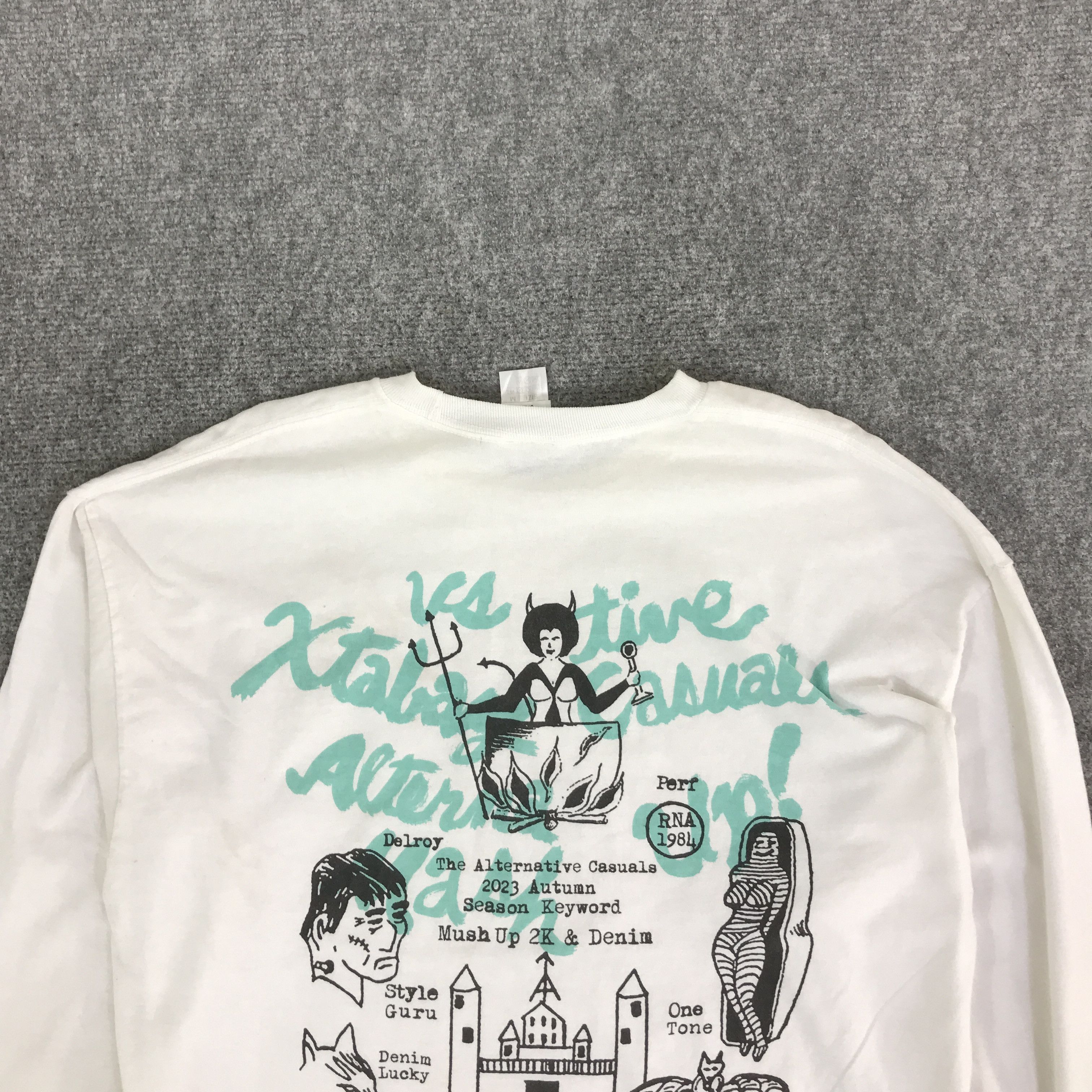 Japanese Brand RNA 1984 JAPAN LONG SLEEVE T-SHIRT K117B4 Size US L / EU 52-54 / 3 - 6 Thumbnail