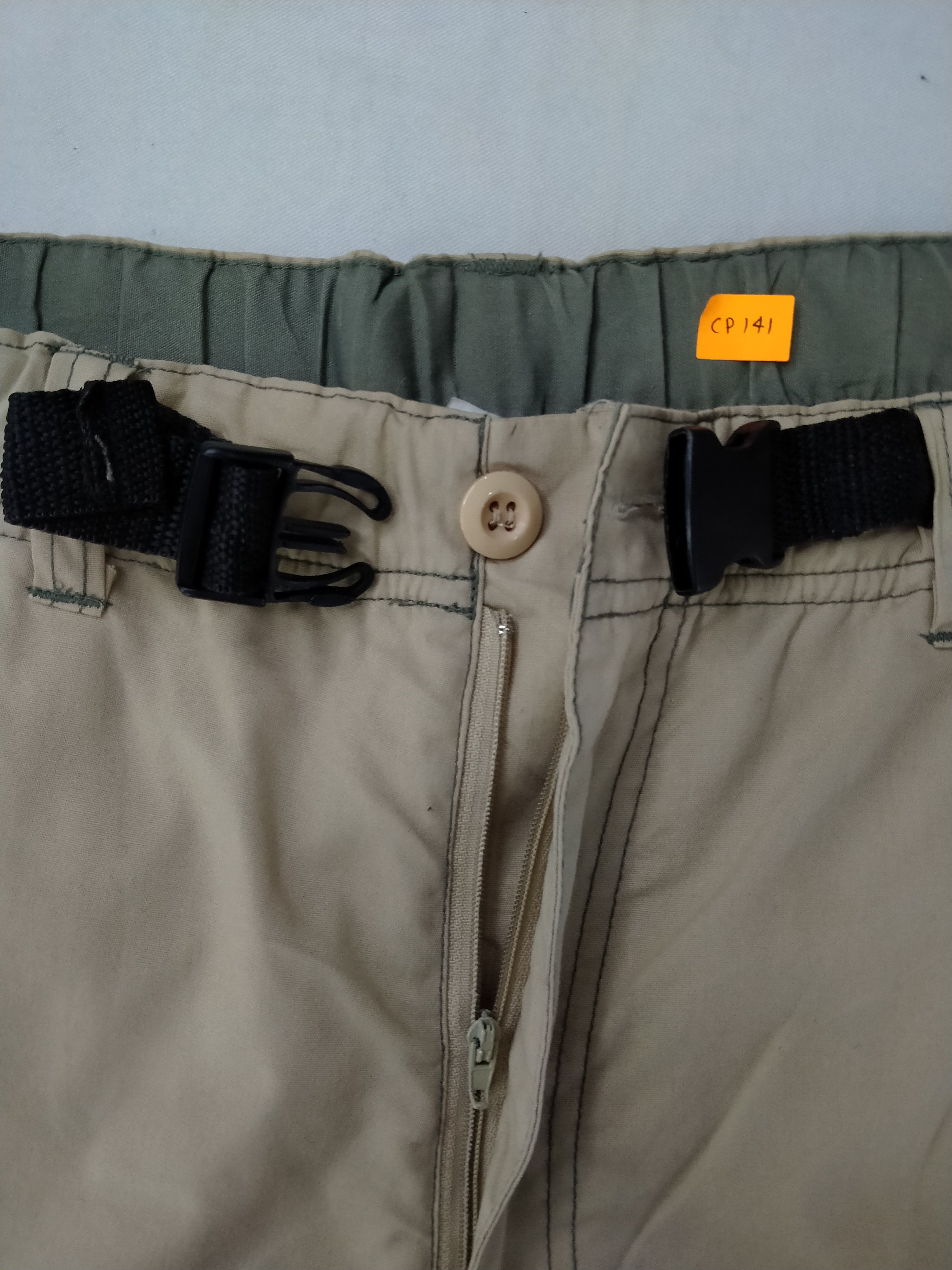 Japanese Brand Japanese Brand Elastic Cargo Multi Pocket Pants CP141 Size US 35 - 5 Thumbnail