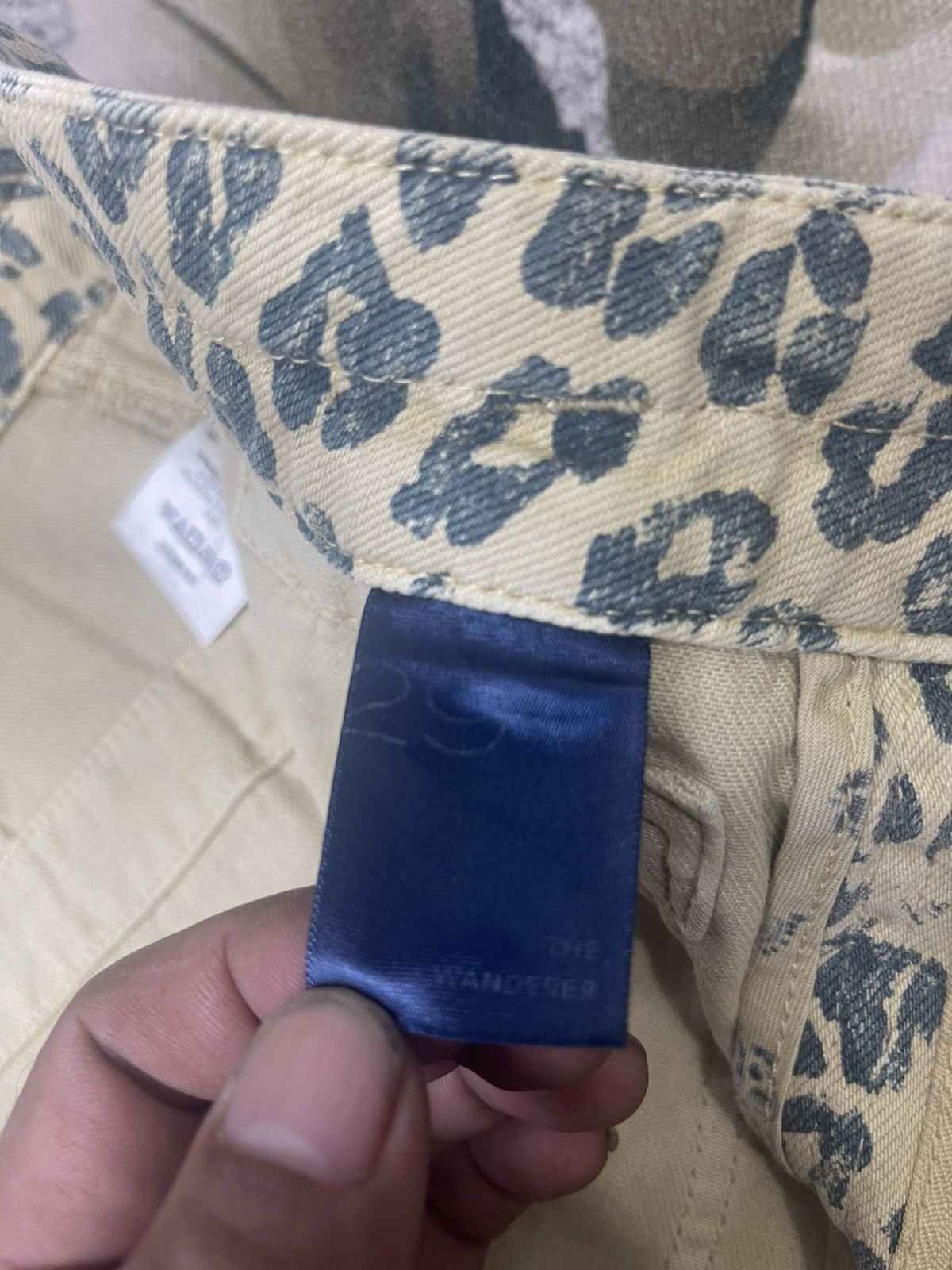 Japanese Brand Vintage Pilcro Jeans Leopard Pattern Fullprint Double Knee Size US 33 - 19 Thumbnail