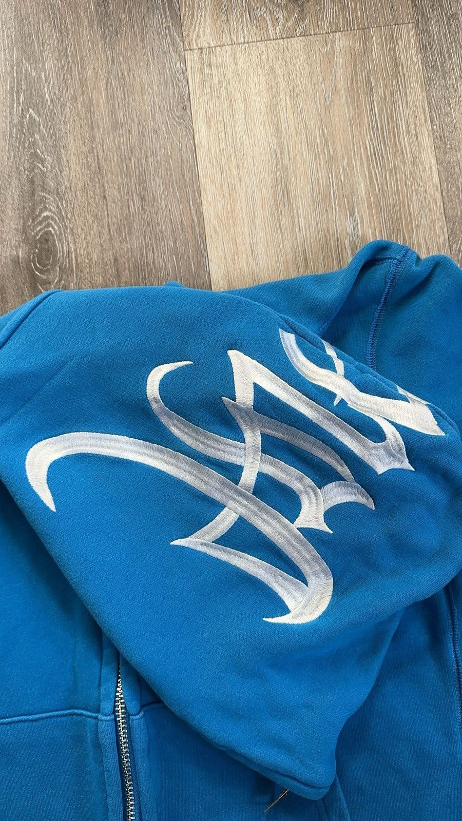 Revenge Revenge Cerulean Blue Embroidered Full Zip Up Size US S / EU 44-46 / 1 - 4 Thumbnail