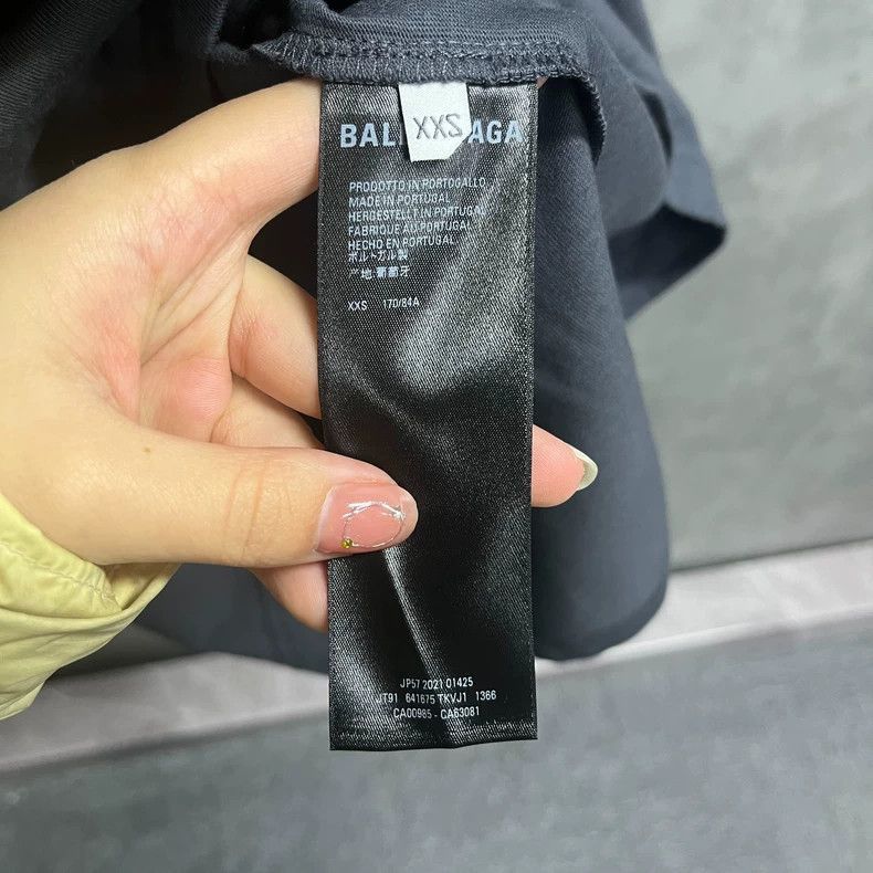 Balenciaga Balenciaga latest black and gray cola embroidery logo round Size US XXS / EU 40 - 4 Thumbnail