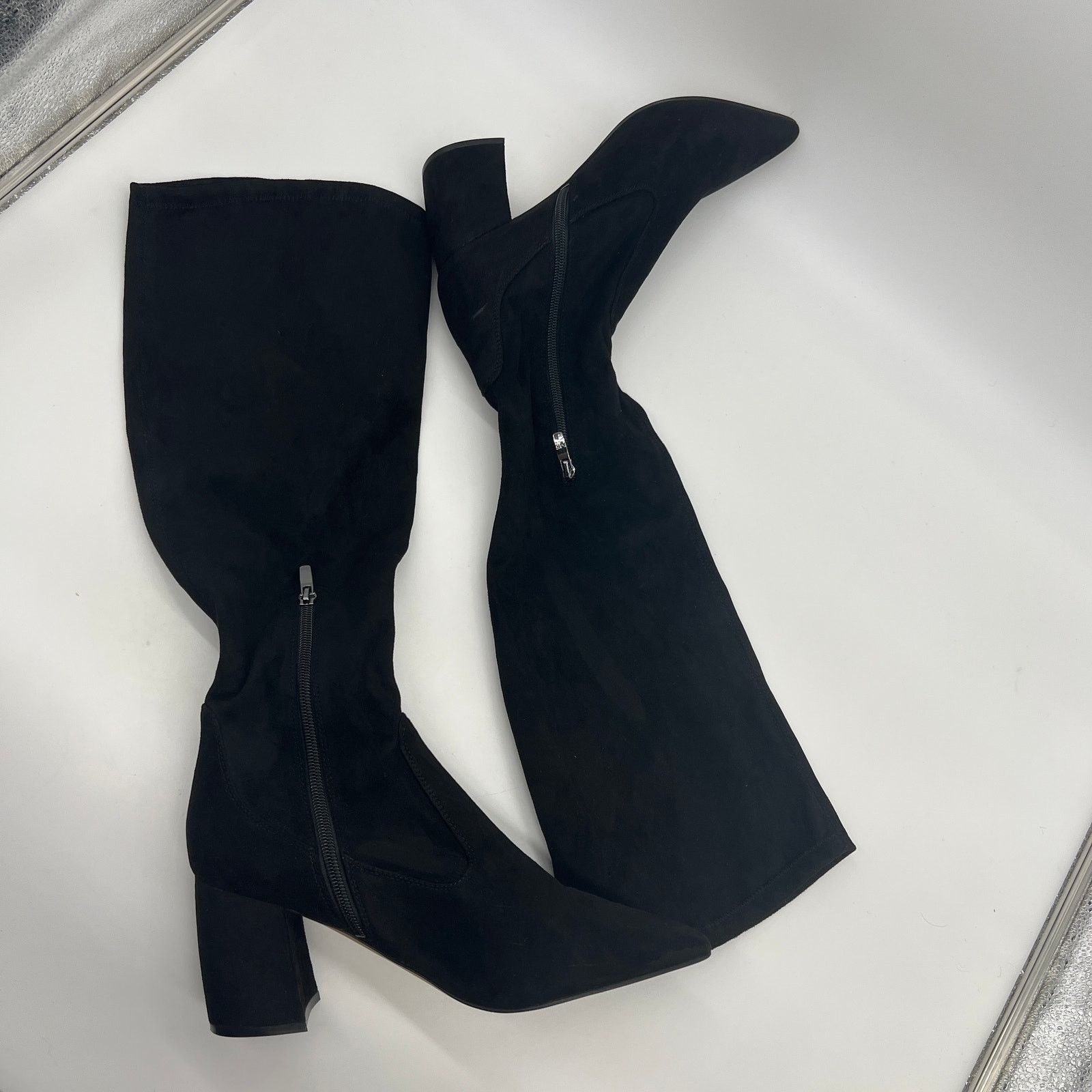 Other Marc Fisher Black Solid Tall Shaft Boots Size 10 M Size US 10 / IT 40 - 2 Thumbnail