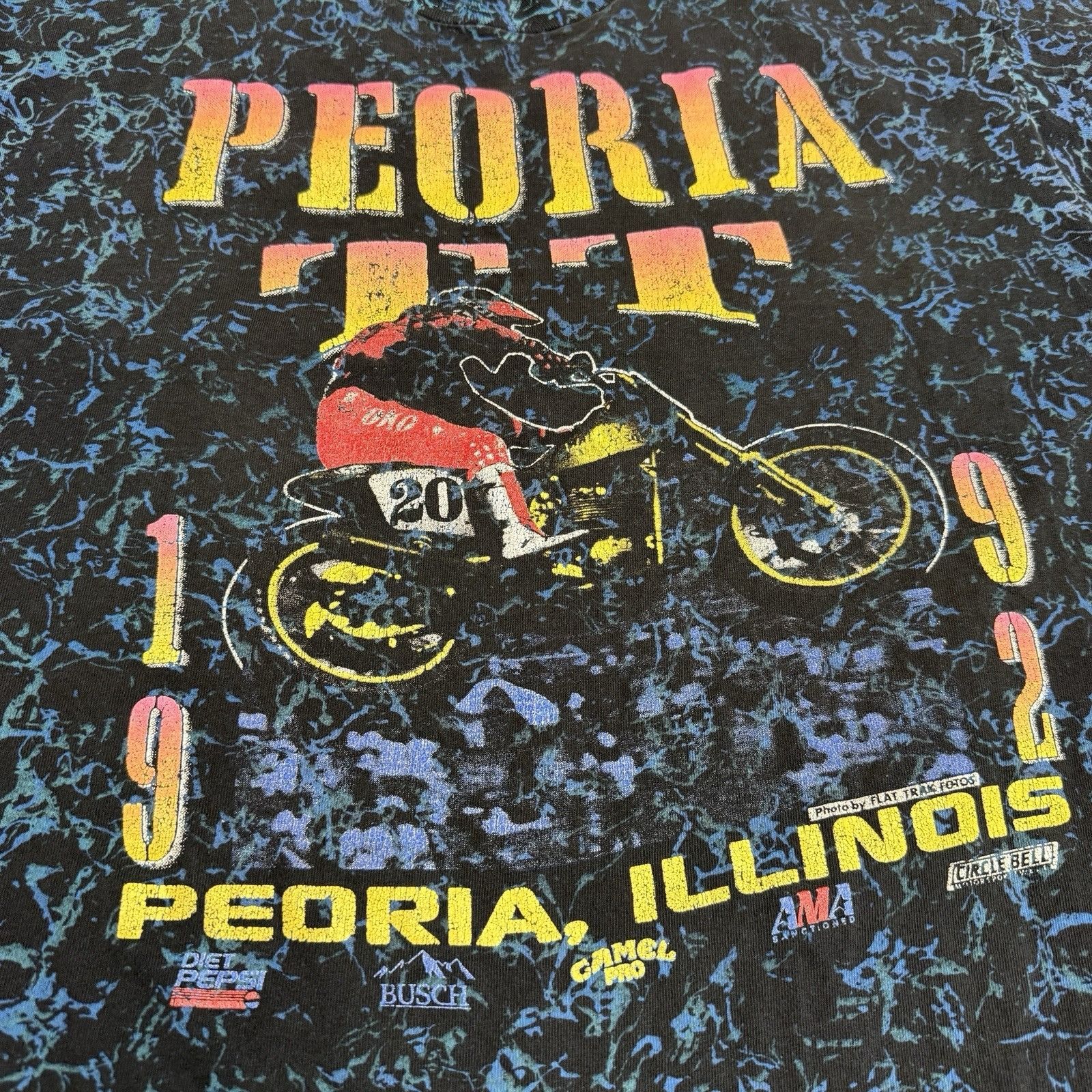 Vintage Vintage 90s Motocross Racing T Shirt Mens XL 23.5x29.5 AMA C Size US XL / EU 56 / 4 - 6 Thumbnail