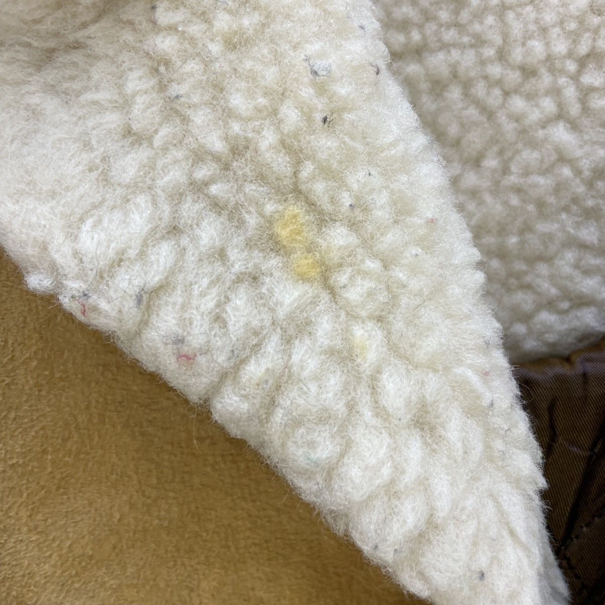 Genuine Leather 💥 Vintage Sheepskin Shearling Leather Jacket Knit Sleeves Size US M / EU 48-50 / 2 - 9 Thumbnail