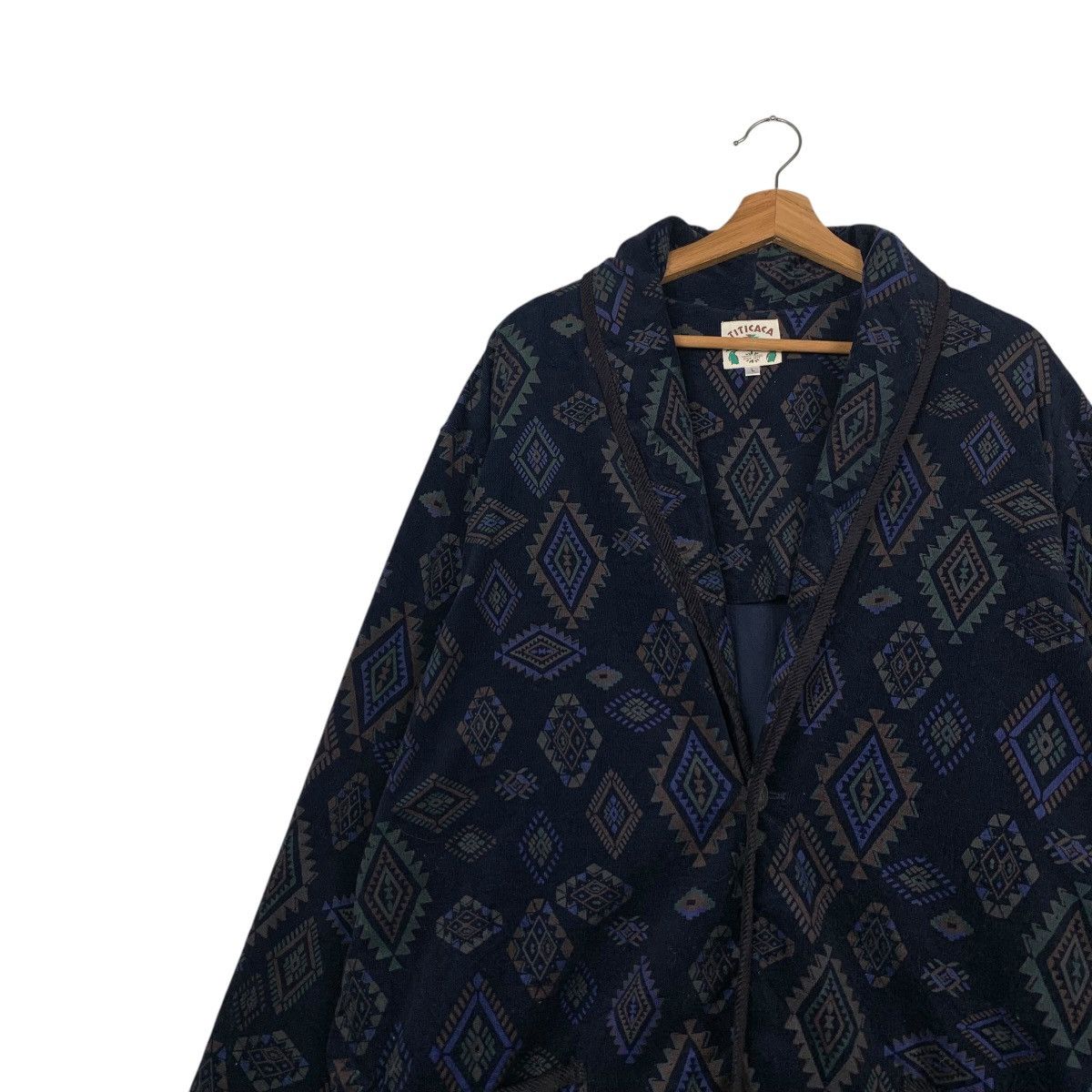 Japanese Brand TITICACA Motif Design Single Button Casual Jacket #2248-C99 Size US L / EU 52-54 / 3 - 6 Thumbnail
