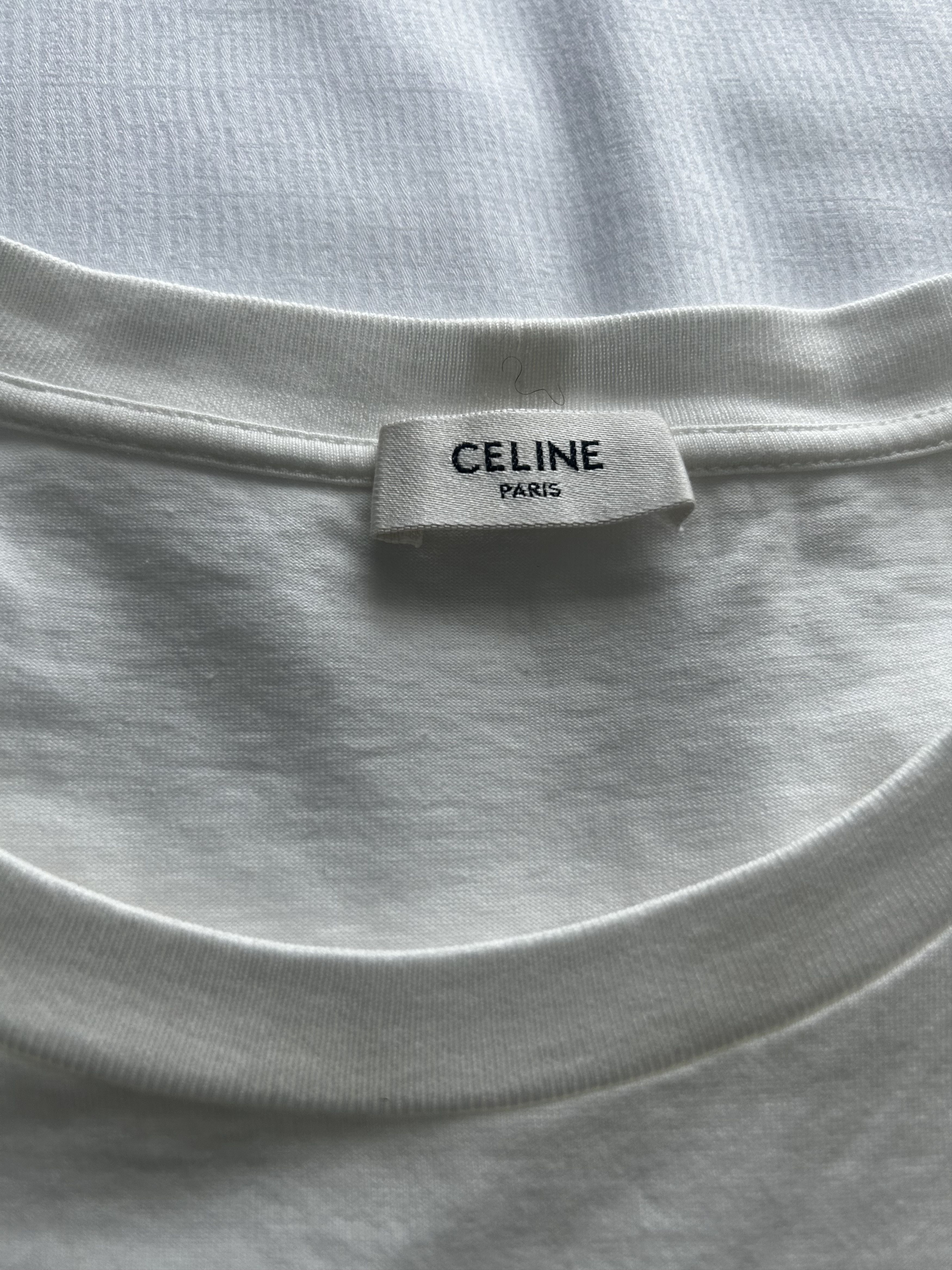 Celine Celine multicolor logo T-shirt Size US L / EU 52-54 / 3 - 3 Thumbnail