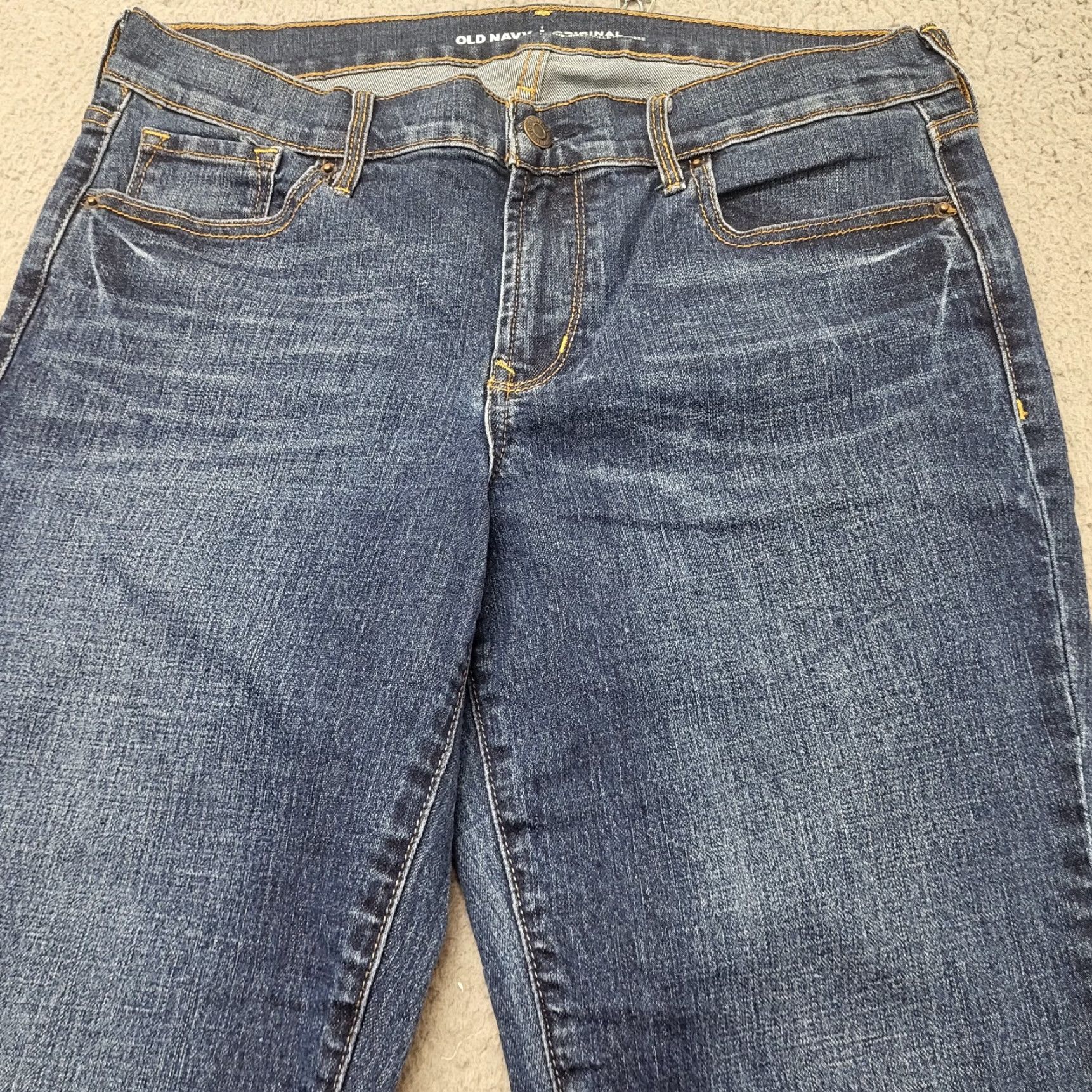 Old Navy Old Navy Jeans Women Size 10 Blue Mid Rise Straight Leg Distressed Jeans Size 32" / US 10 / IT 46 - 2 Thumbnail