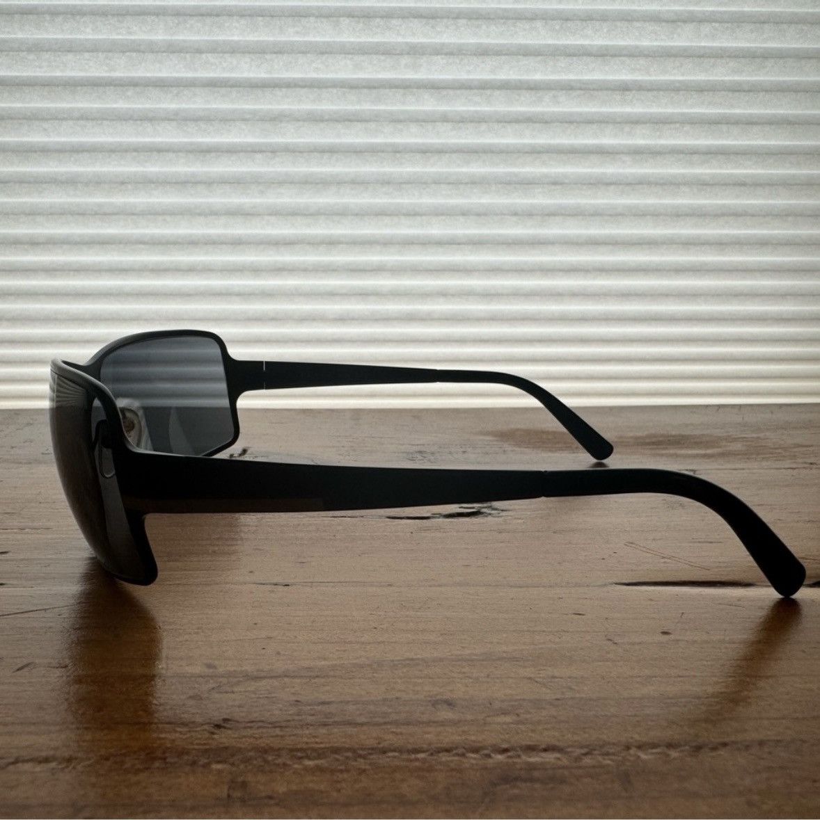 Prada Prada SPR 60F Aviator Sunglasses Black Metal Frame Size ONE SIZE - 3 Thumbnail