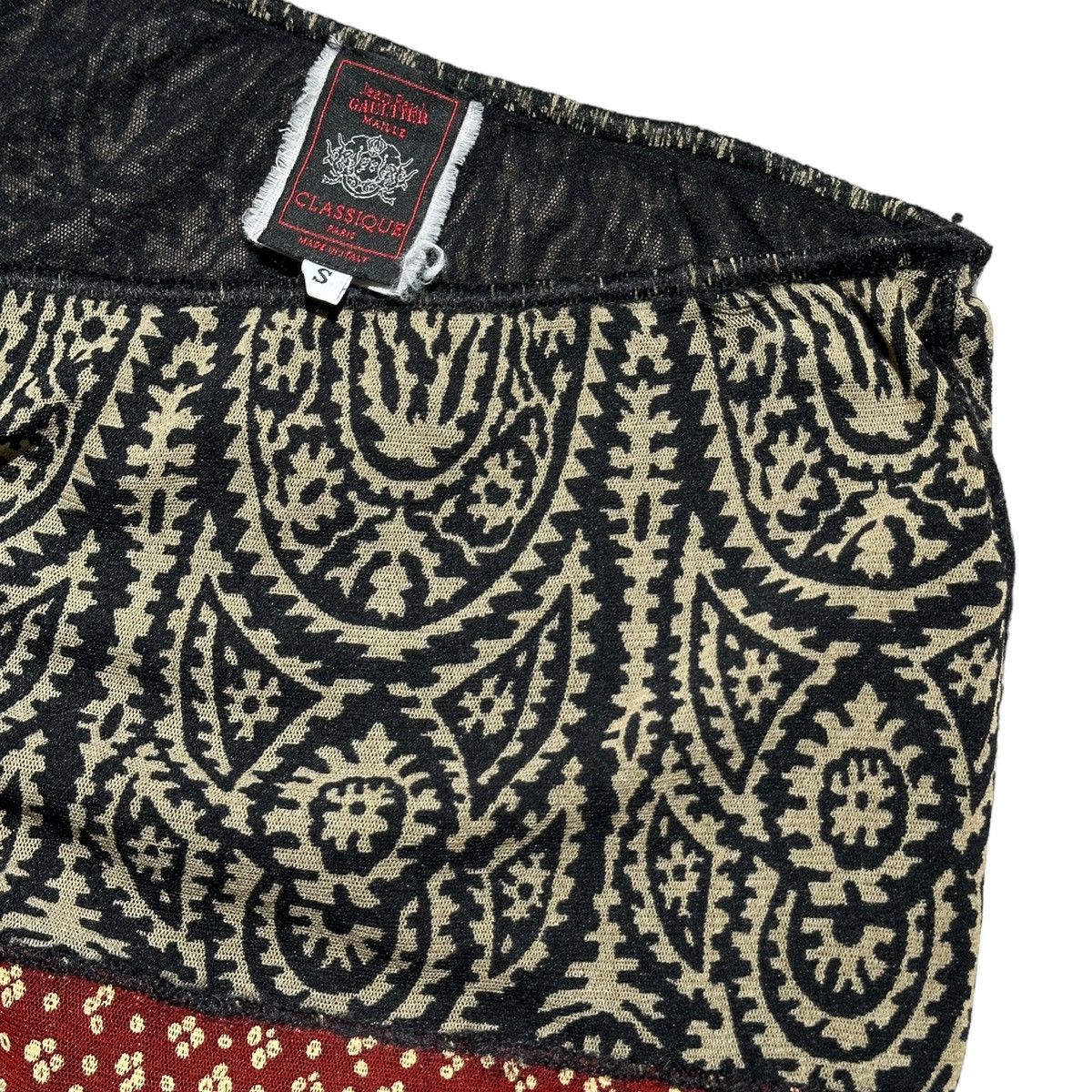 Jean Paul Gaultier Tribal mesh patchwork skirt Size 27" / US 4 / IT 40 - 2 Thumbnail