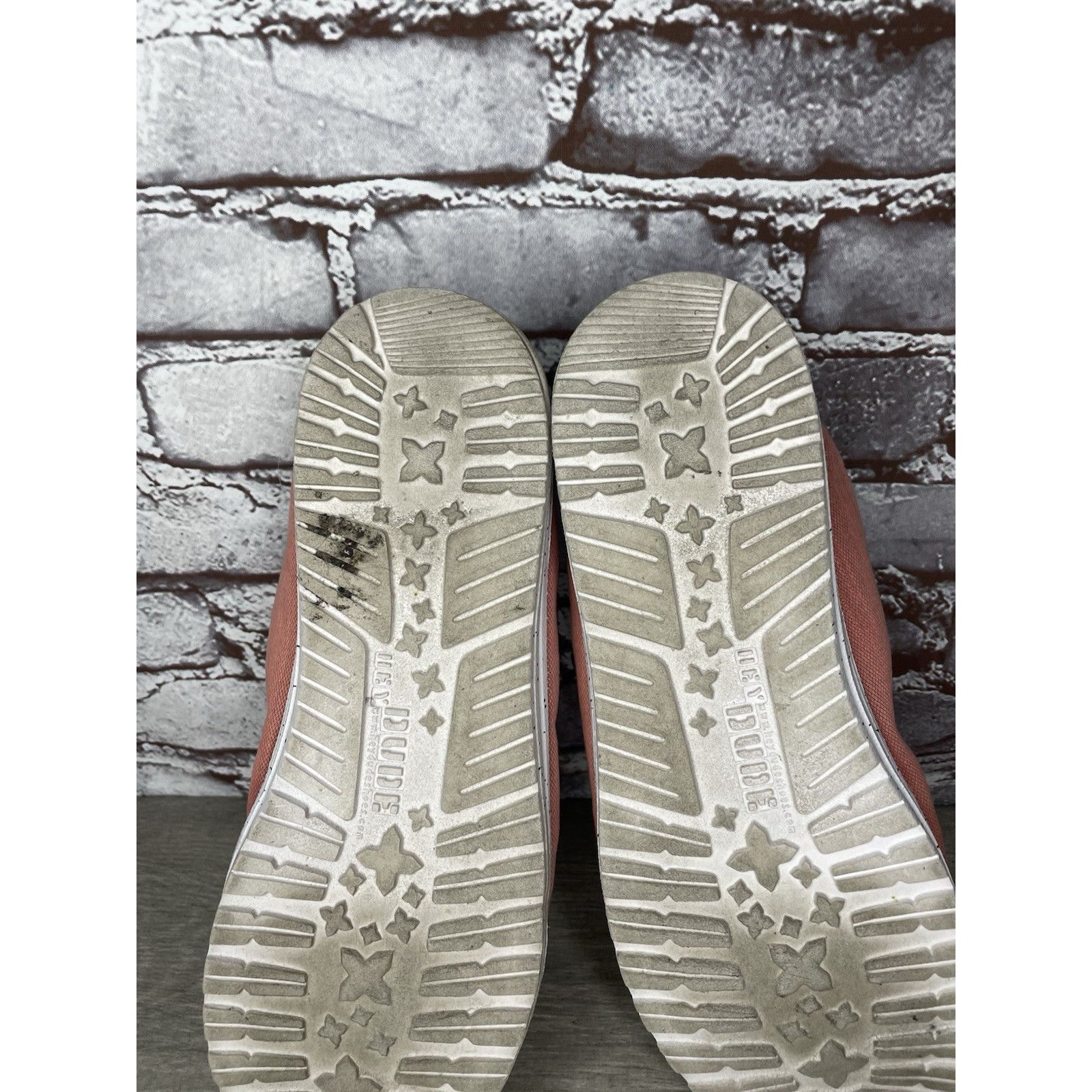 Other Hey Dude Shoes Wally Washed Pink Fabric Slip On Comfort Shoe Size US 13 / EU 46 - 7 Thumbnail