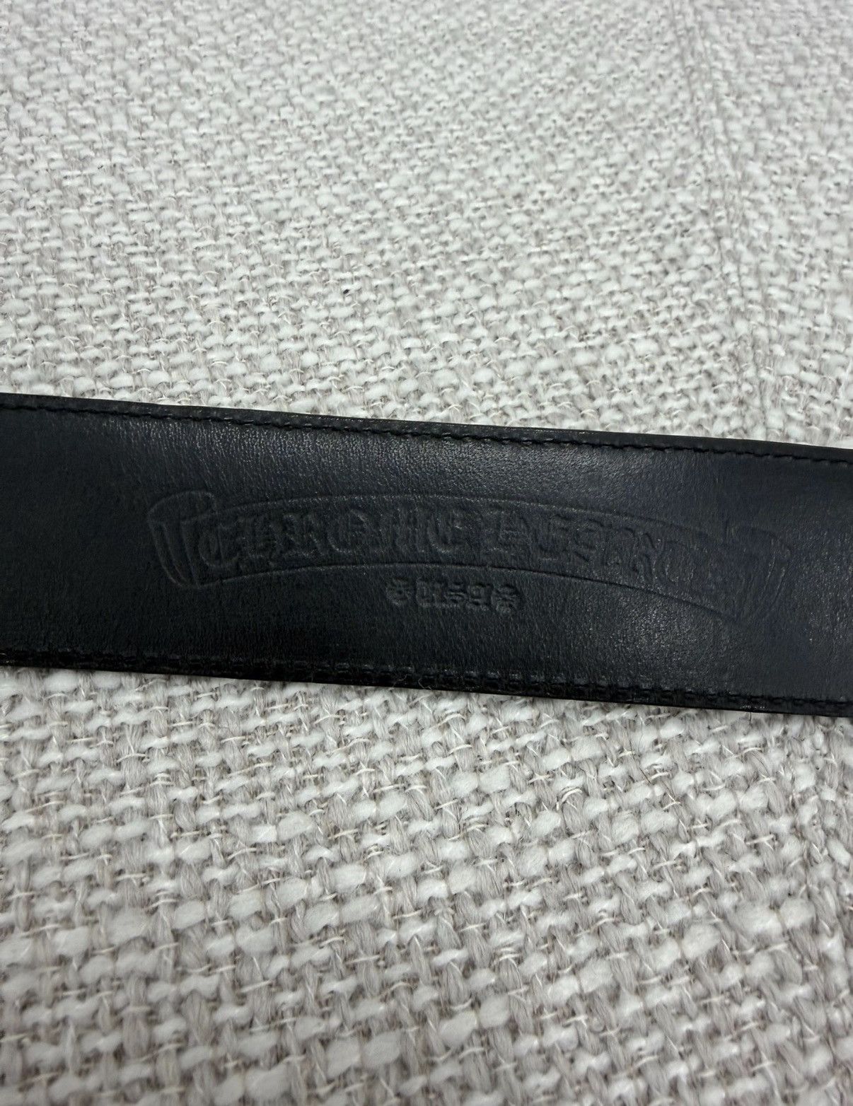 Chrome Hearts Size 30 Chrome Hearts Plain Black Leather Belt Size ONE SIZE - 6 Thumbnail