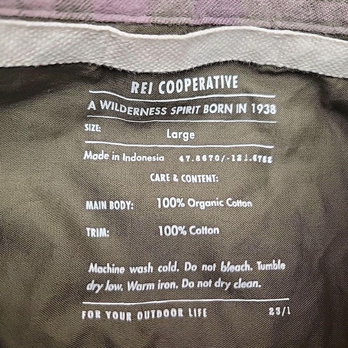 Vintage REI Co op Shirt Womens Large Green Plaid Flannel Long Sleeve Cabin Casual Women L Green Plaid Flannel Shirt Size L / US 10 / IT 46 - 3 Thumbnail