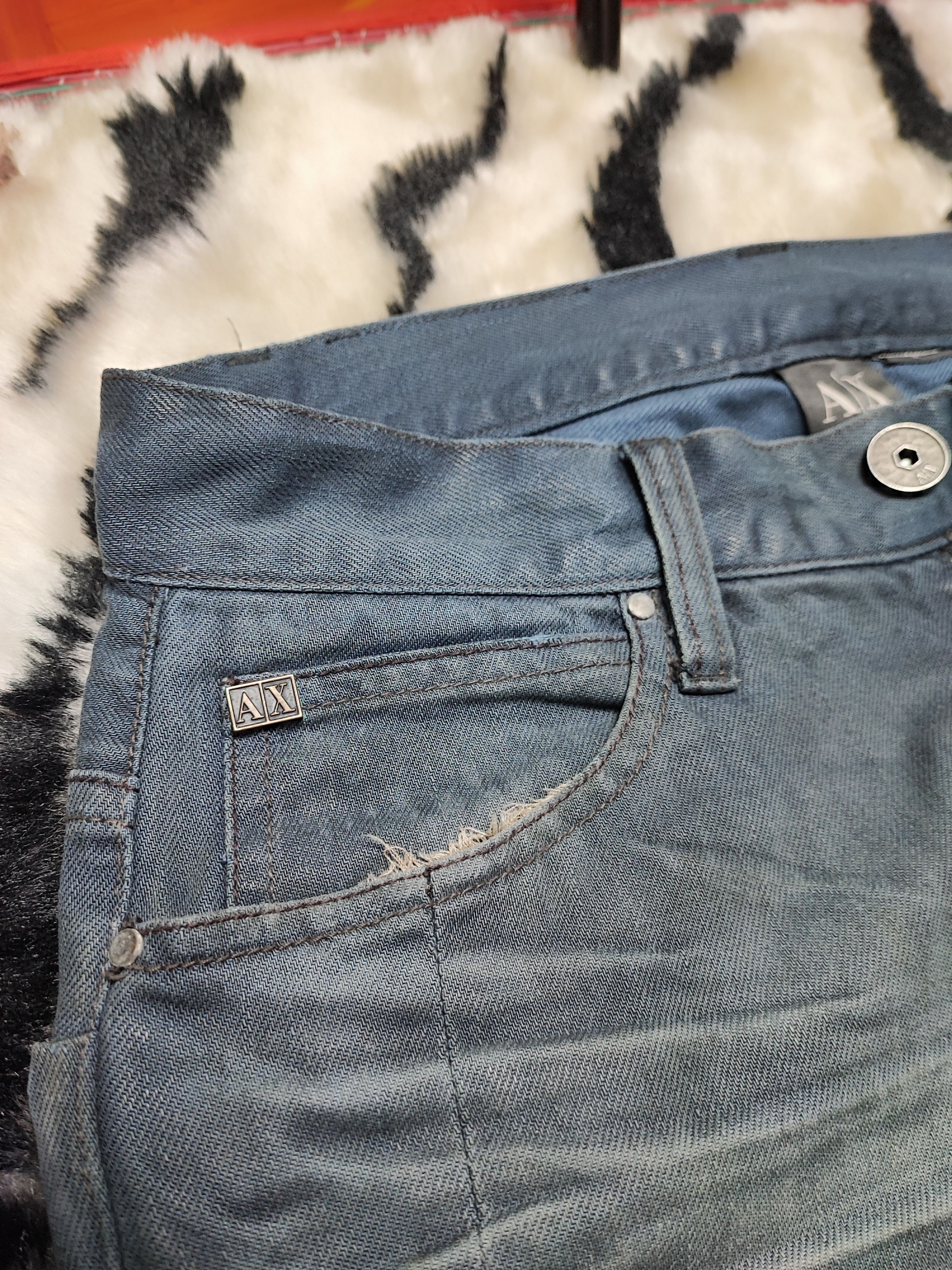 Armani Exchange Armani Exchange Wax Denim Jeans Size US 30 / EU 46 - 10 Thumbnail