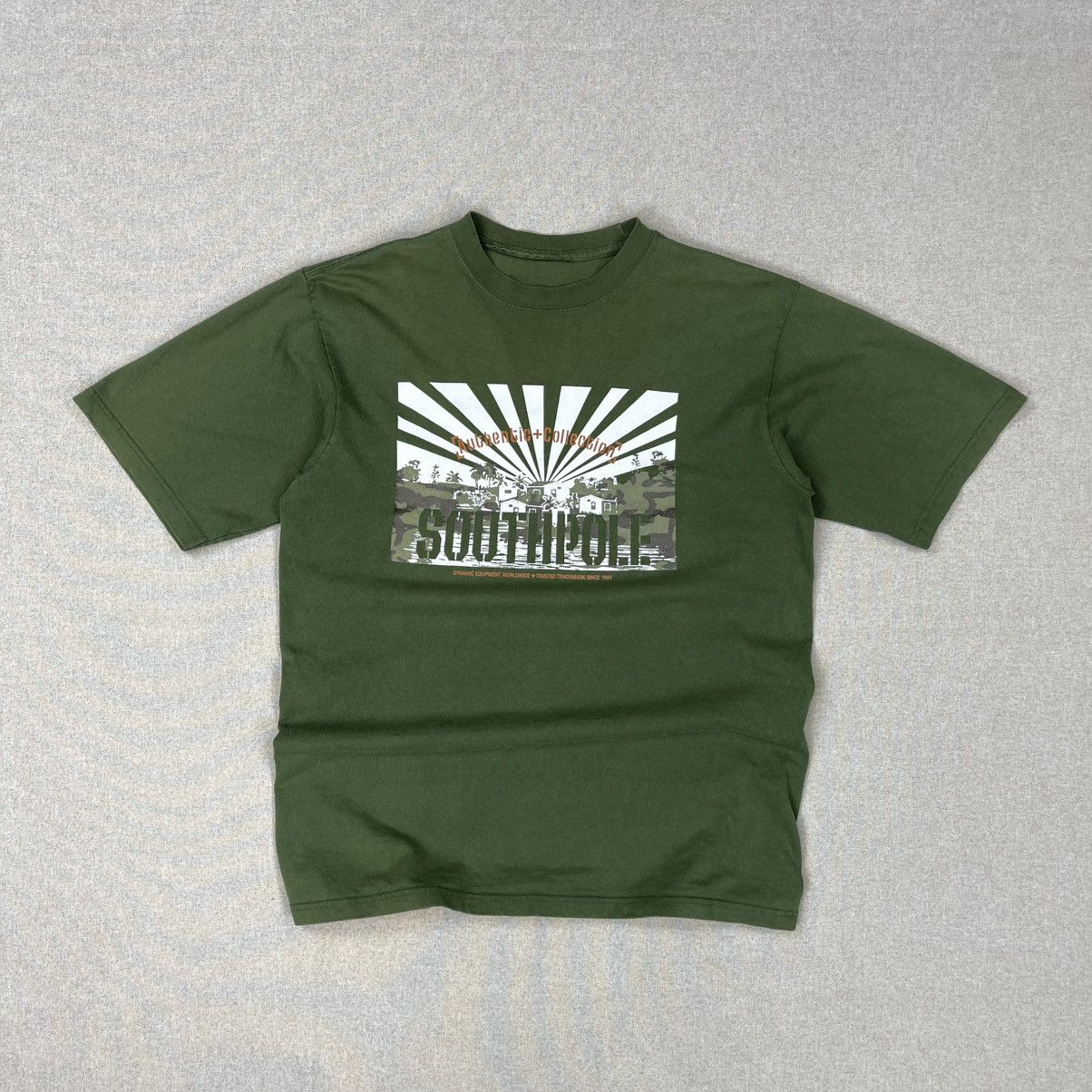 Southpole × Vintage SOUTHPOLE ARMY GREEN TEE Y2K VINTAGE HIP HOP RAP SKATE Size US L / EU 52-54 / 3 - 1 Thumbnail