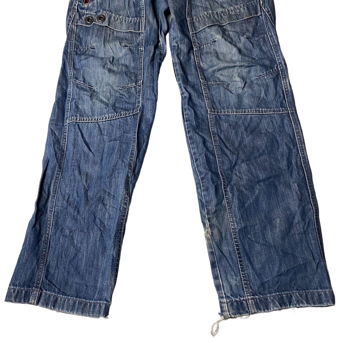 Hysteric Glamour Fubu Collection - Flared Double Knee Straight Cut Jeans Lgb Size US 34 / EU 50 - 5 Thumbnail