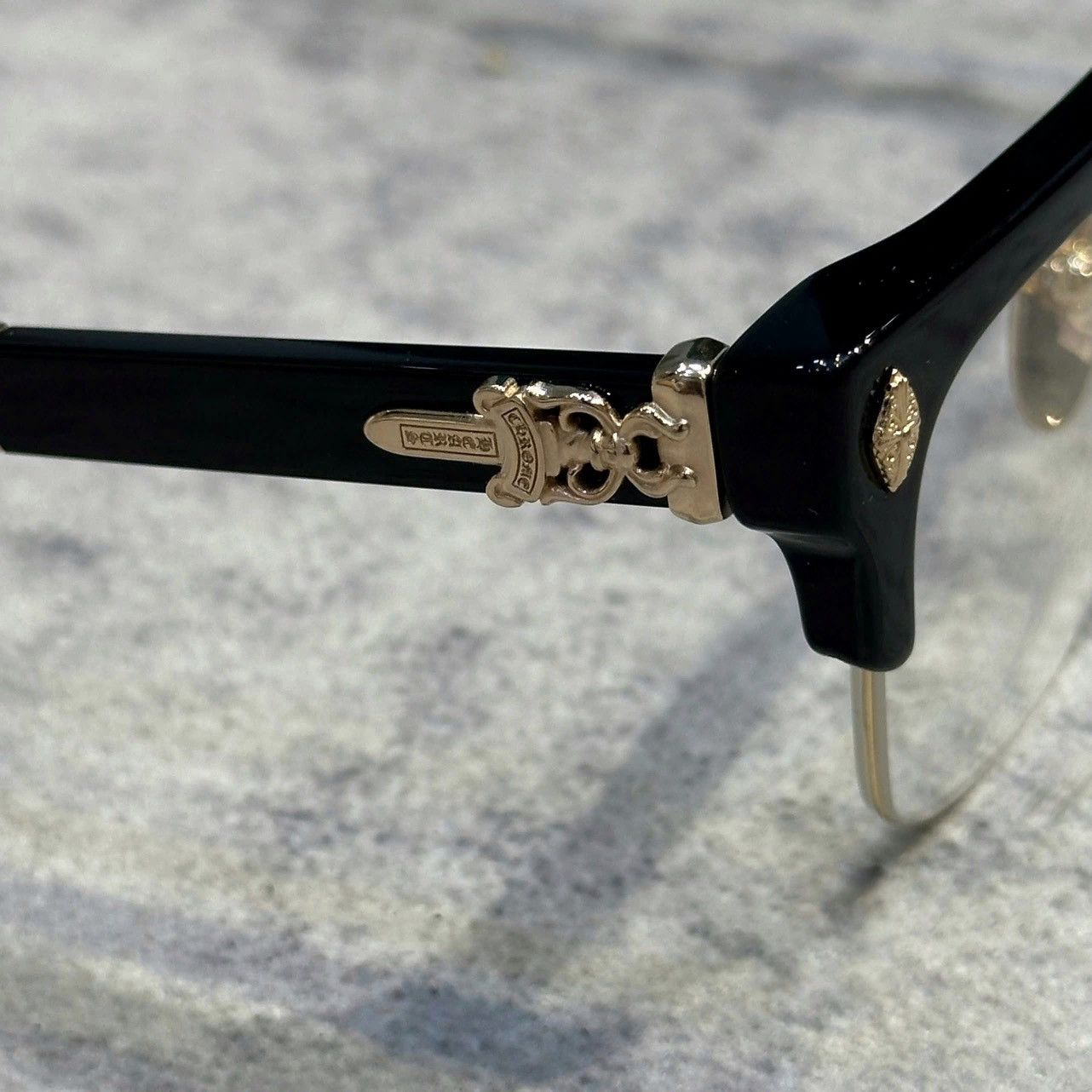 Chrome Hearts CHROME HEARTS EVAGILIST BLACK/GOLD PLATED Size ONE SIZE - 5 Thumbnail