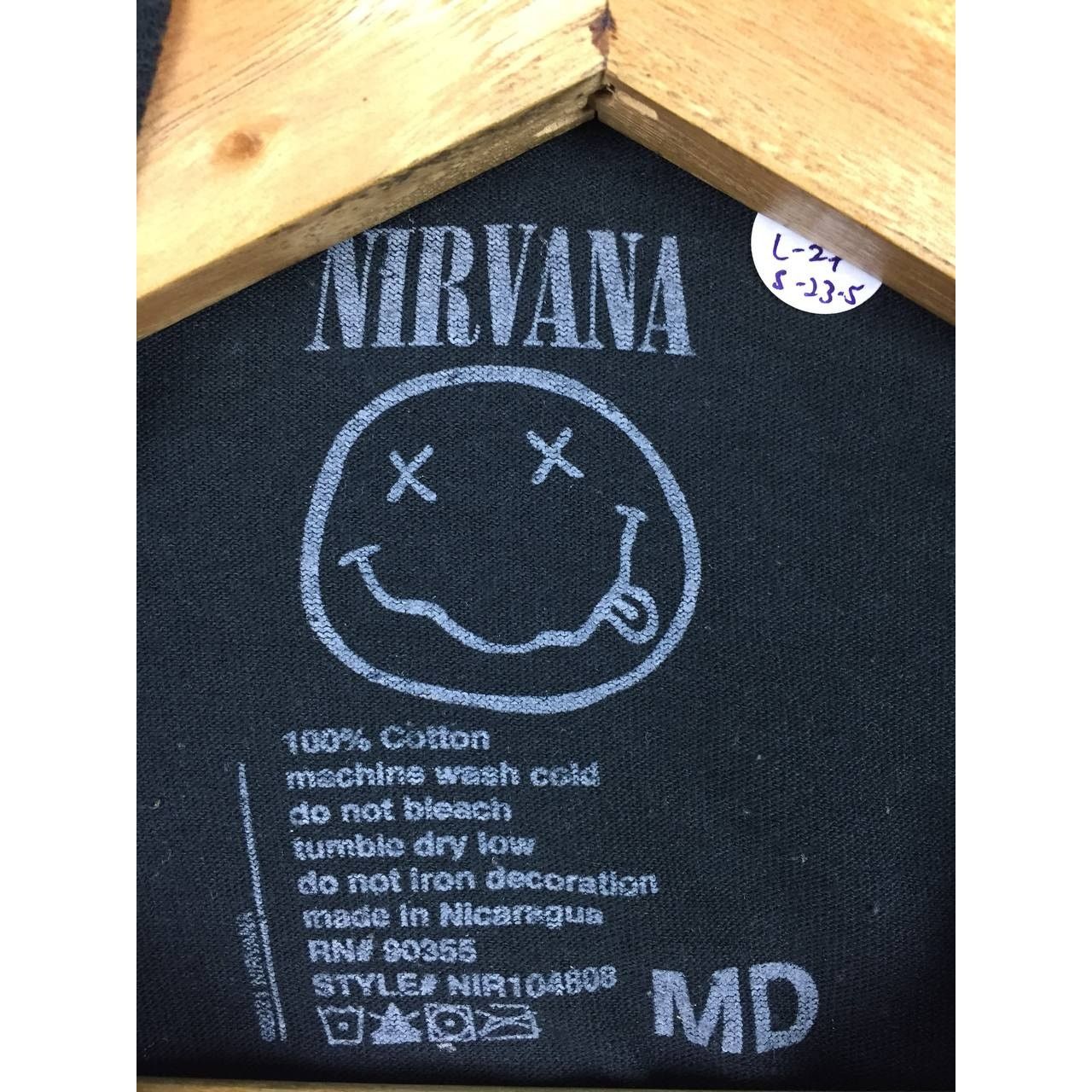 Band Tees × Nirvana Nirvana Smiley Kurt Cobain Grunge Band Longsleeve Tee Size US M / EU 48-50 / 2 - 10 Thumbnail