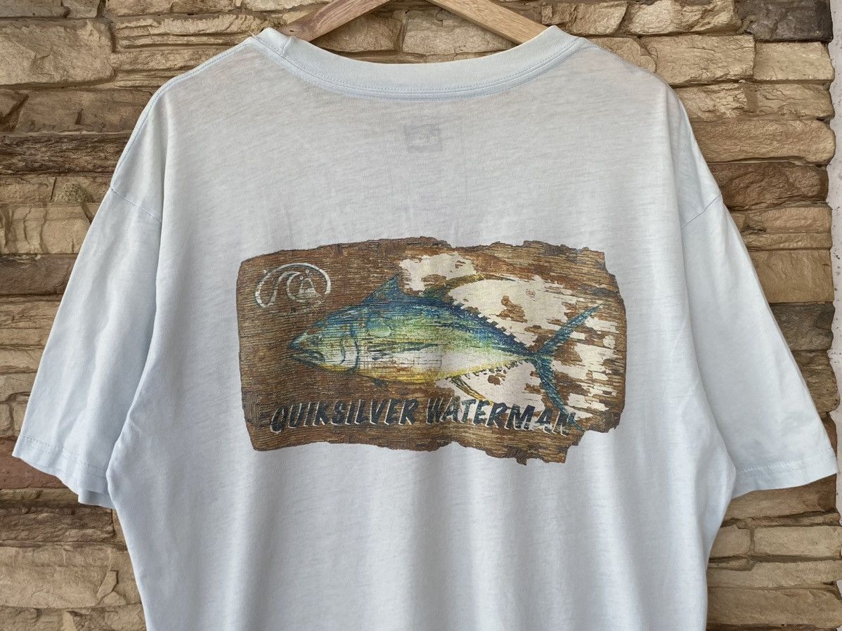 Quiksilver Vintage Quiksilver Waterman Fish Tshirt Size US L / EU 52-54 / 3 - 2 Thumbnail