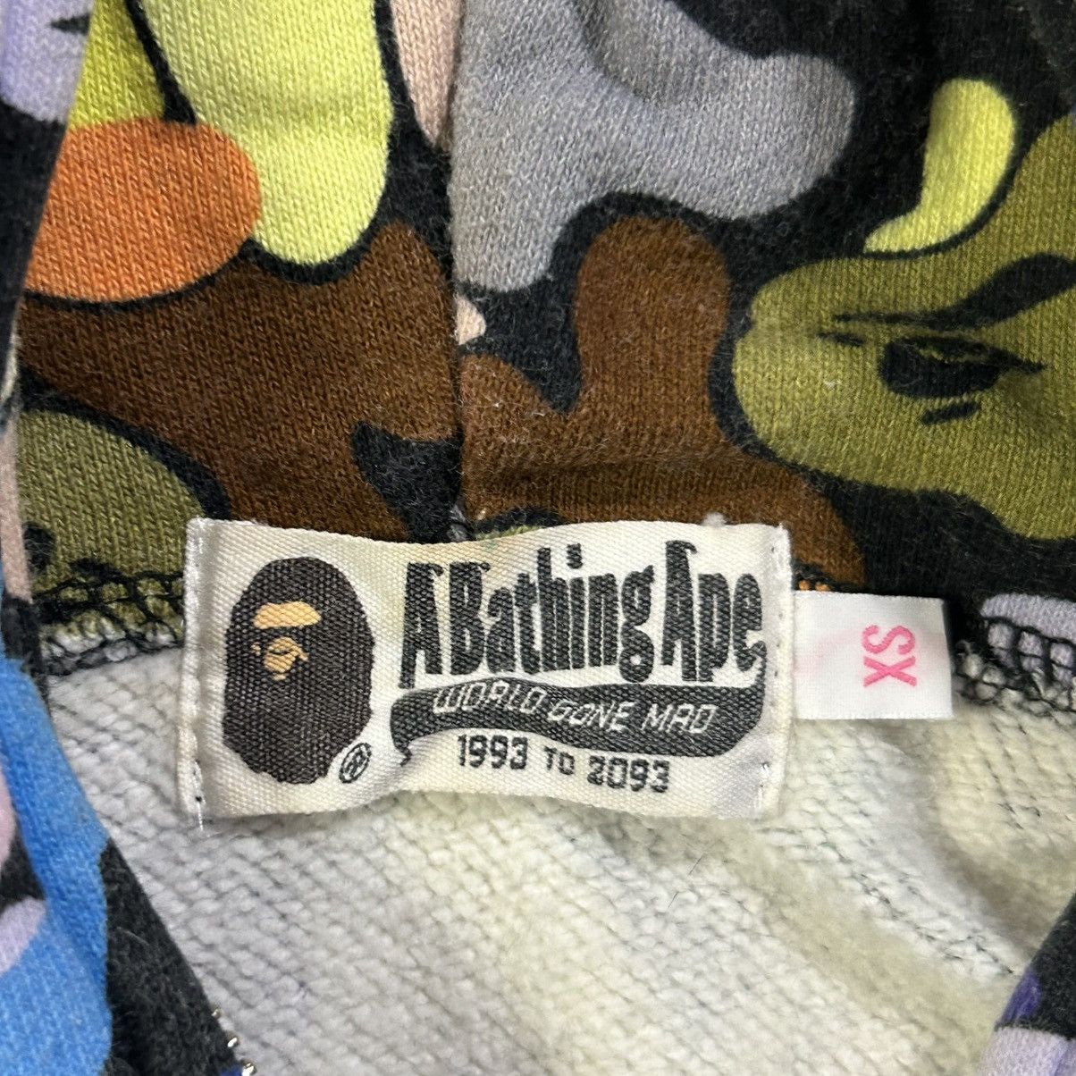 Bape BAPE Multi Camo Shark Full Zip Hoodie Size XS / US 0-2 / IT 36-38 - 6 Thumbnail