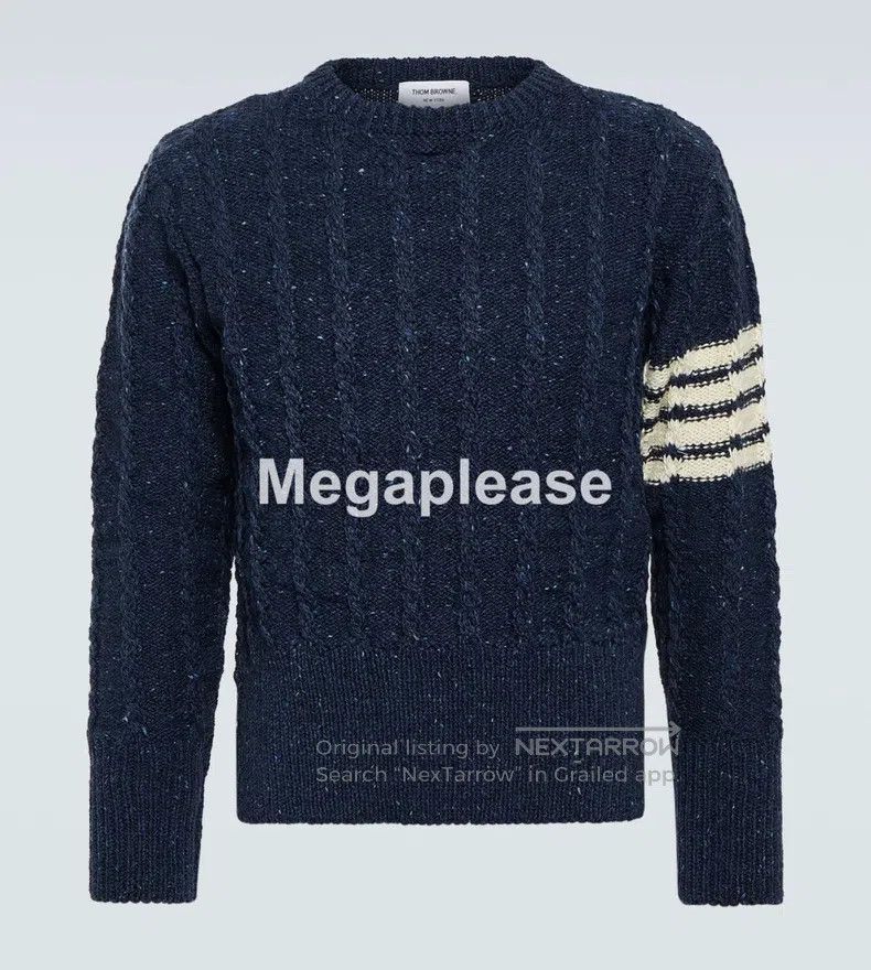 Thom Browne Thom Browne Mohair wool textured sweater Size US M / EU 48-50 / 2 - 5 Thumbnail