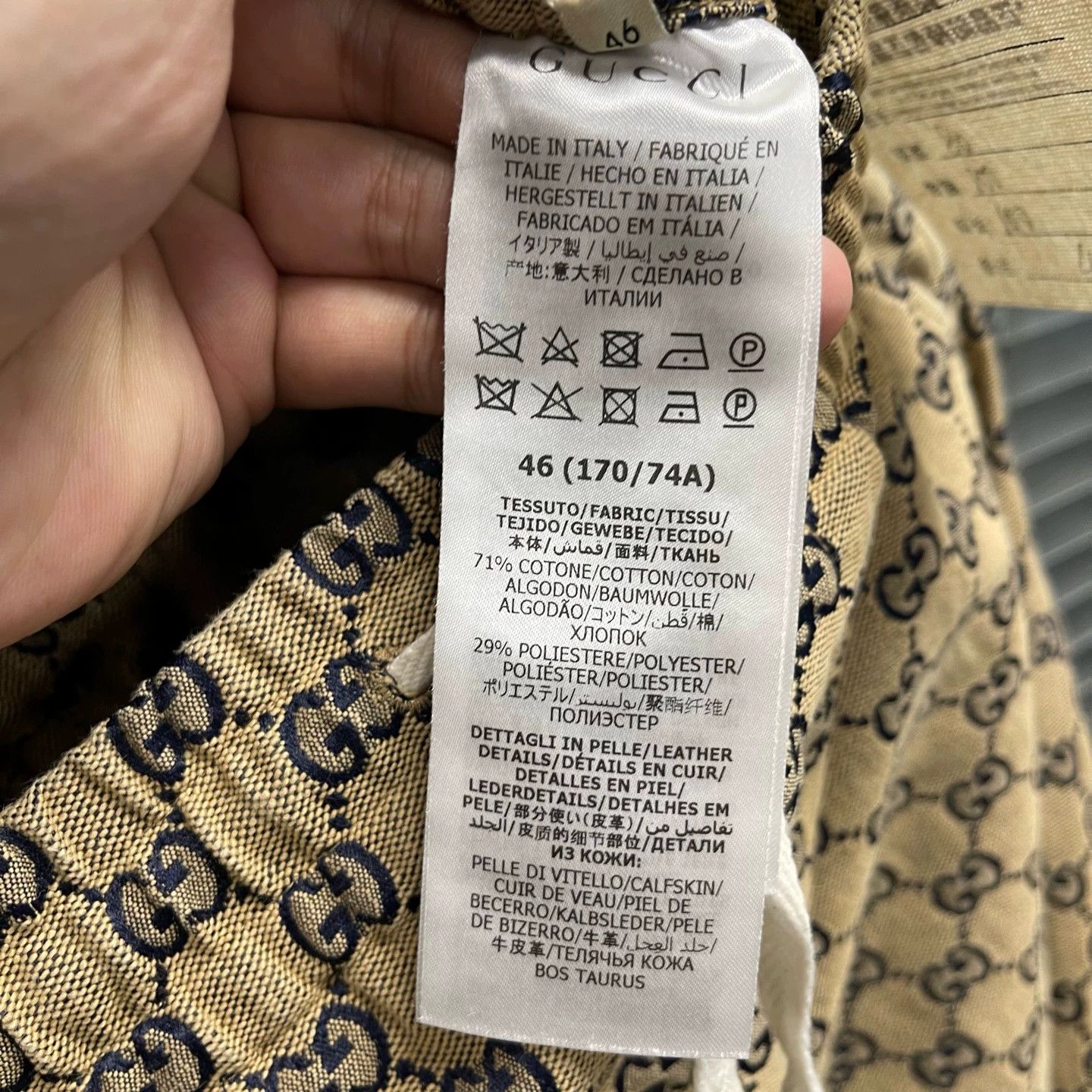 Gucci Gucci GG monogram pocket leather tag pants 46 NWT Size US 30 / EU 46 - 5 Thumbnail