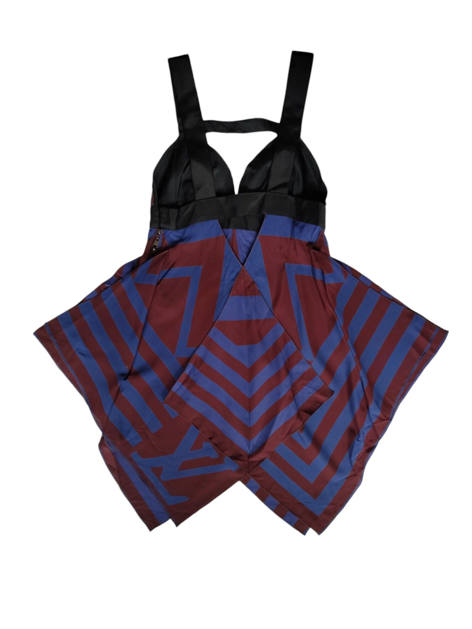 Louis Vuitton Maroon And Blue Top With Open Back Size XS / US 0-2 / IT 36-38 - 4 Thumbnail
