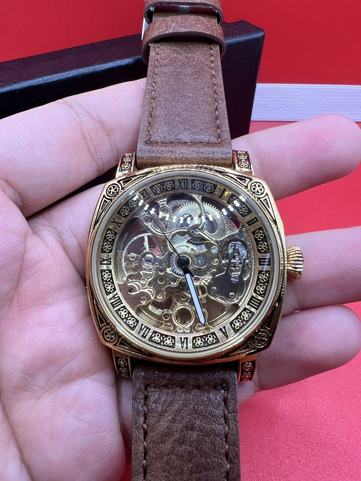 Other LONGLUX mechanical Men's Watch Retro Style Skeleton Size ONE SIZE - 2 Thumbnail